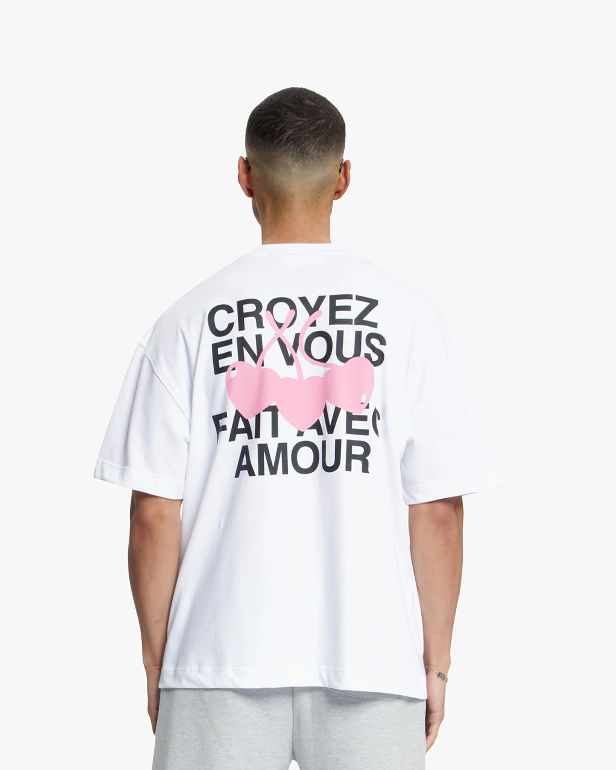 Croyez Amour T-Shirt | White - Image 4