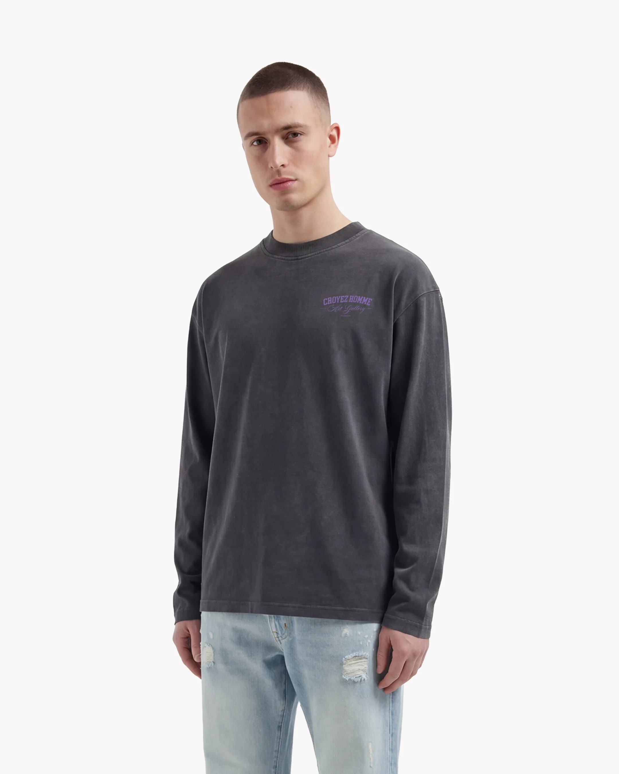 Croyez Art Gallery Longsleeve | Acid Wash - Image 3