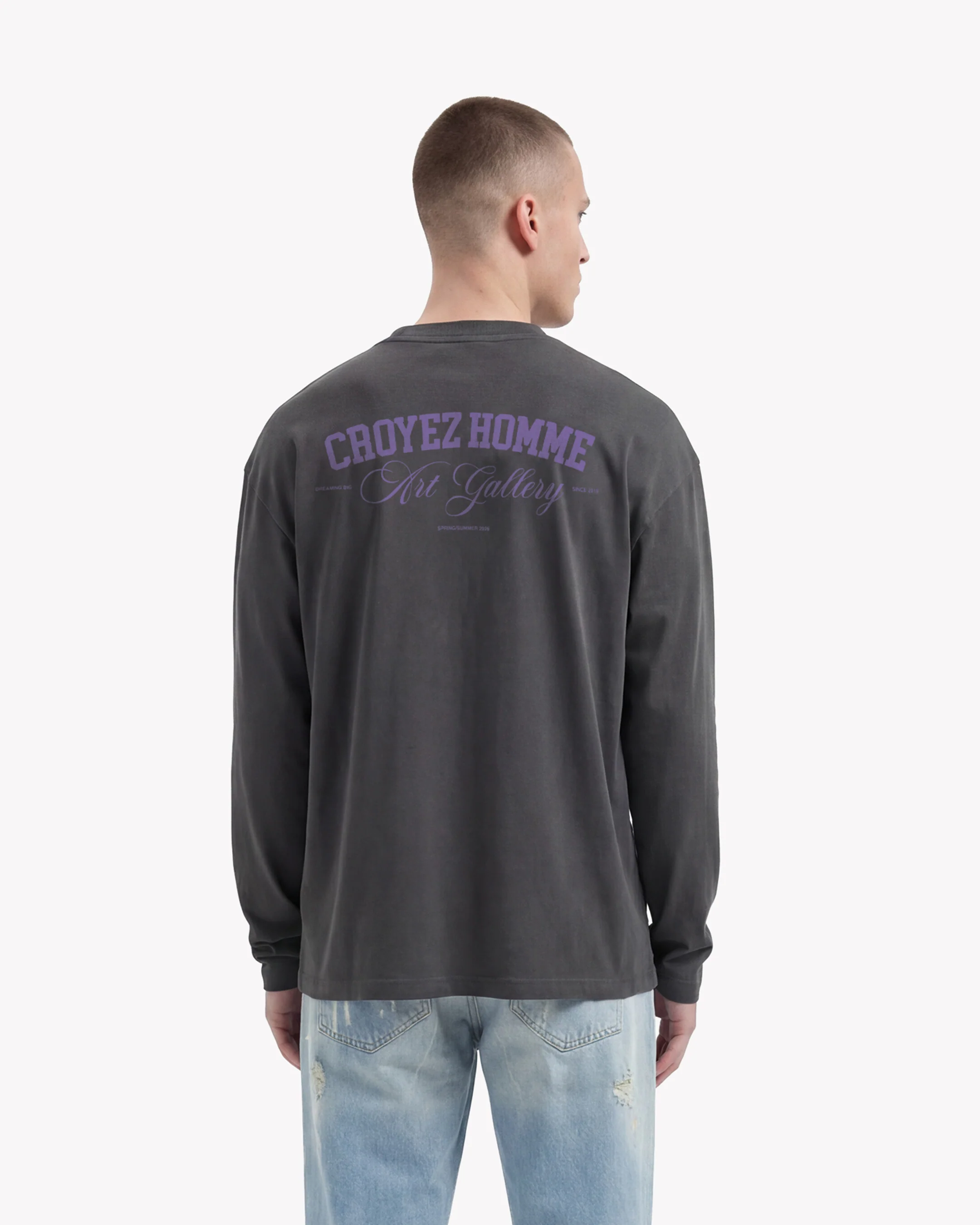 Croyez Art Gallery Longsleeve | Acid Wash - Image 4