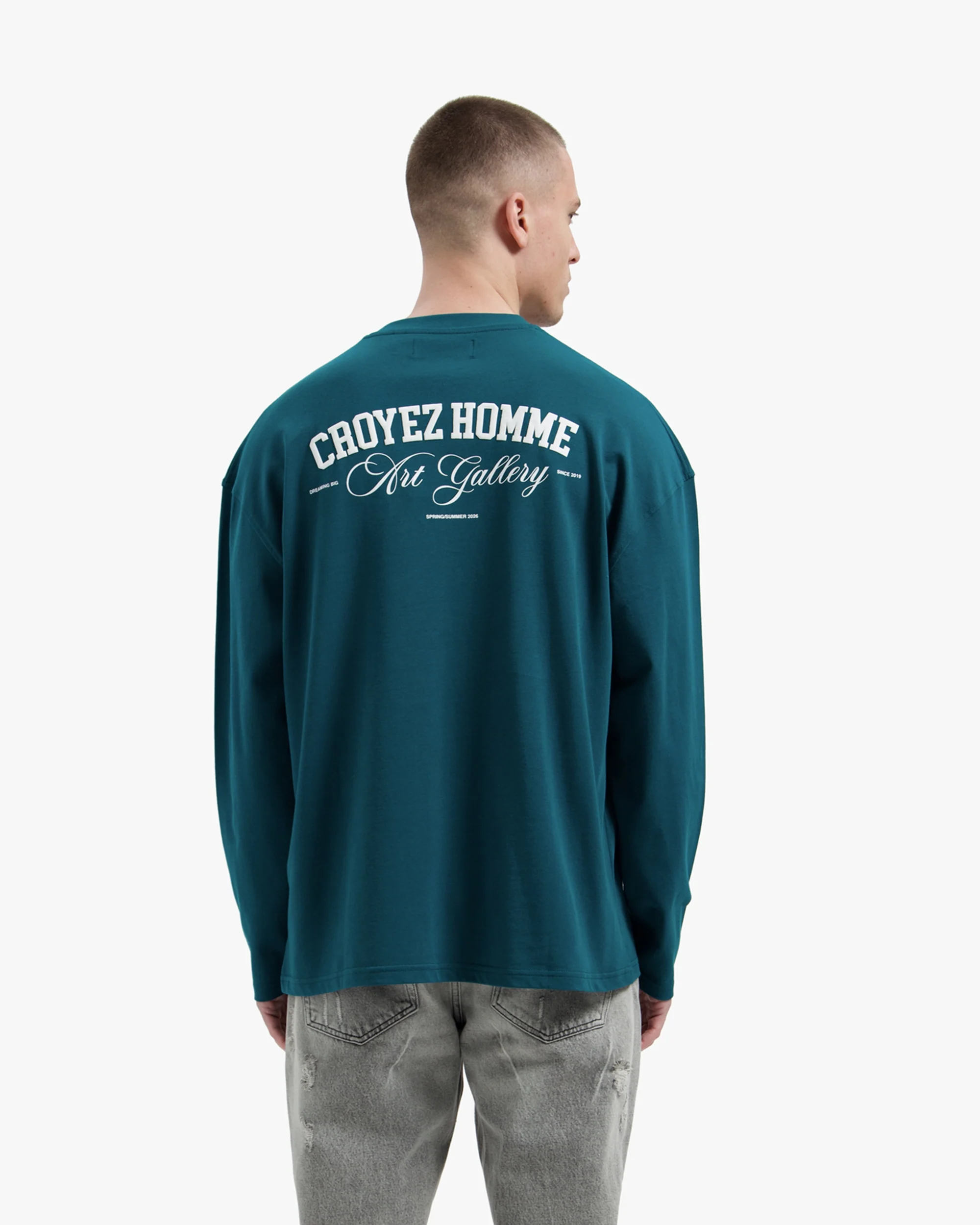 Croyez Art Gallery Longsleeve | Dark Teal - Image 4