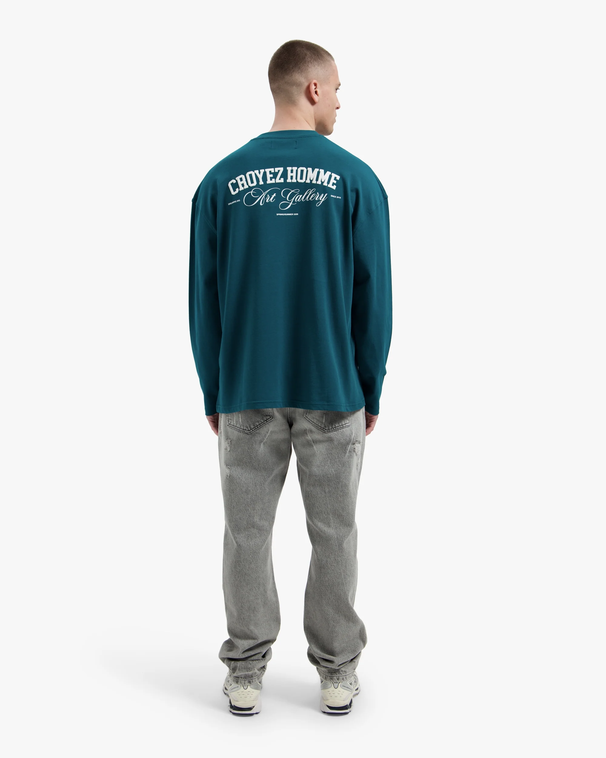 Croyez Art Gallery Longsleeve | Dark Teal - Image 6