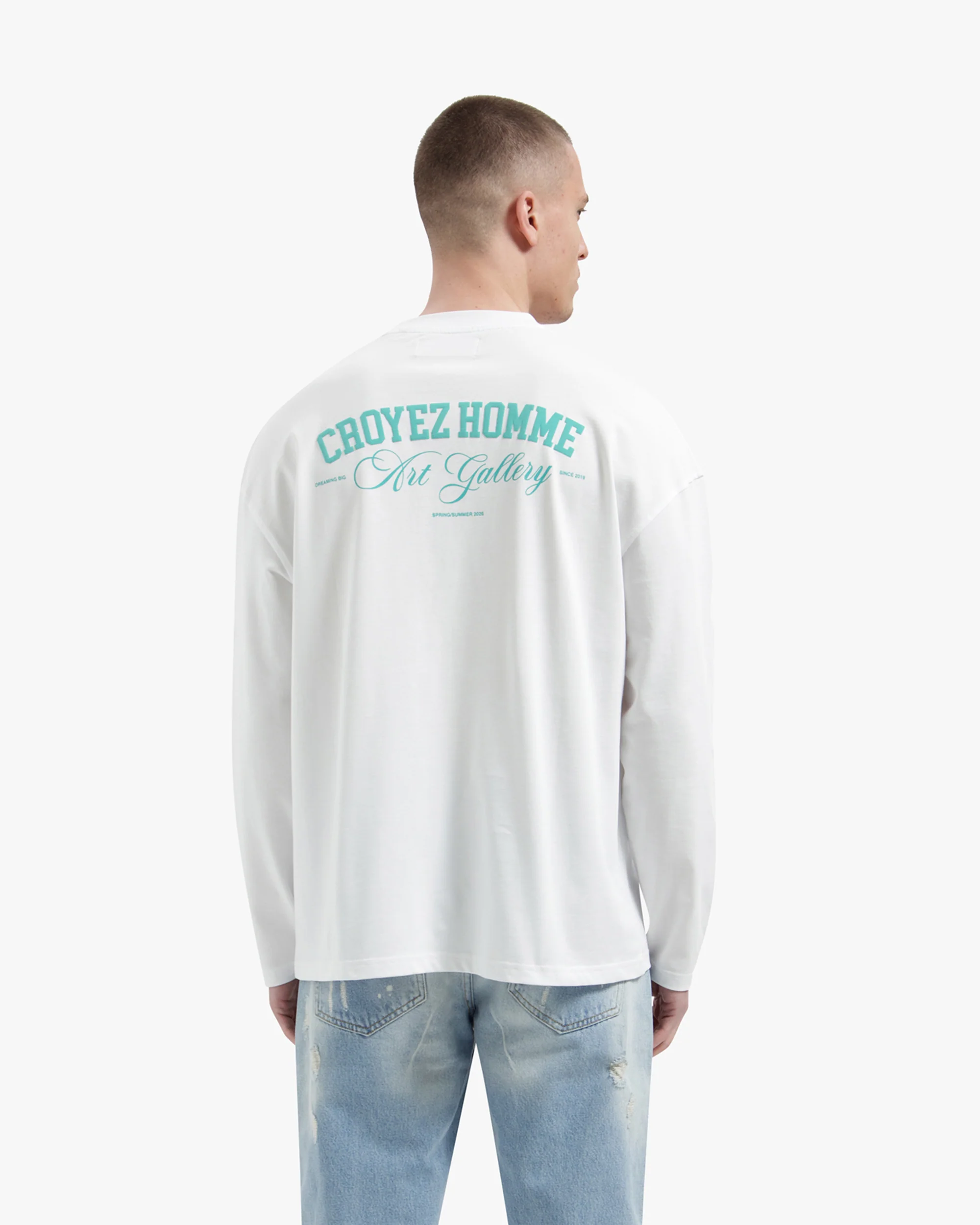 Croyez Art Gallery Longsleeve | White - Image 4