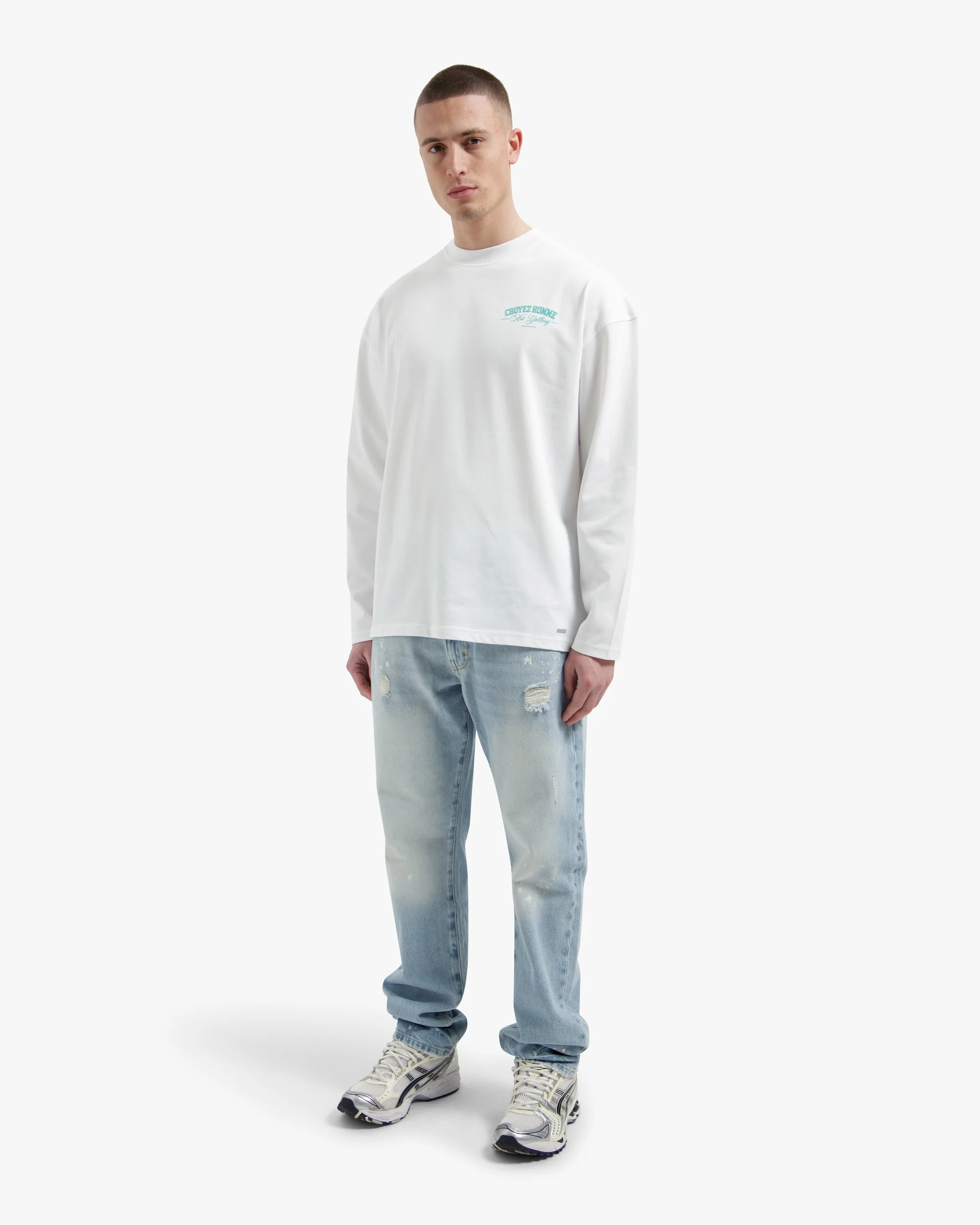 Croyez Art Gallery Longsleeve | White - Image 5