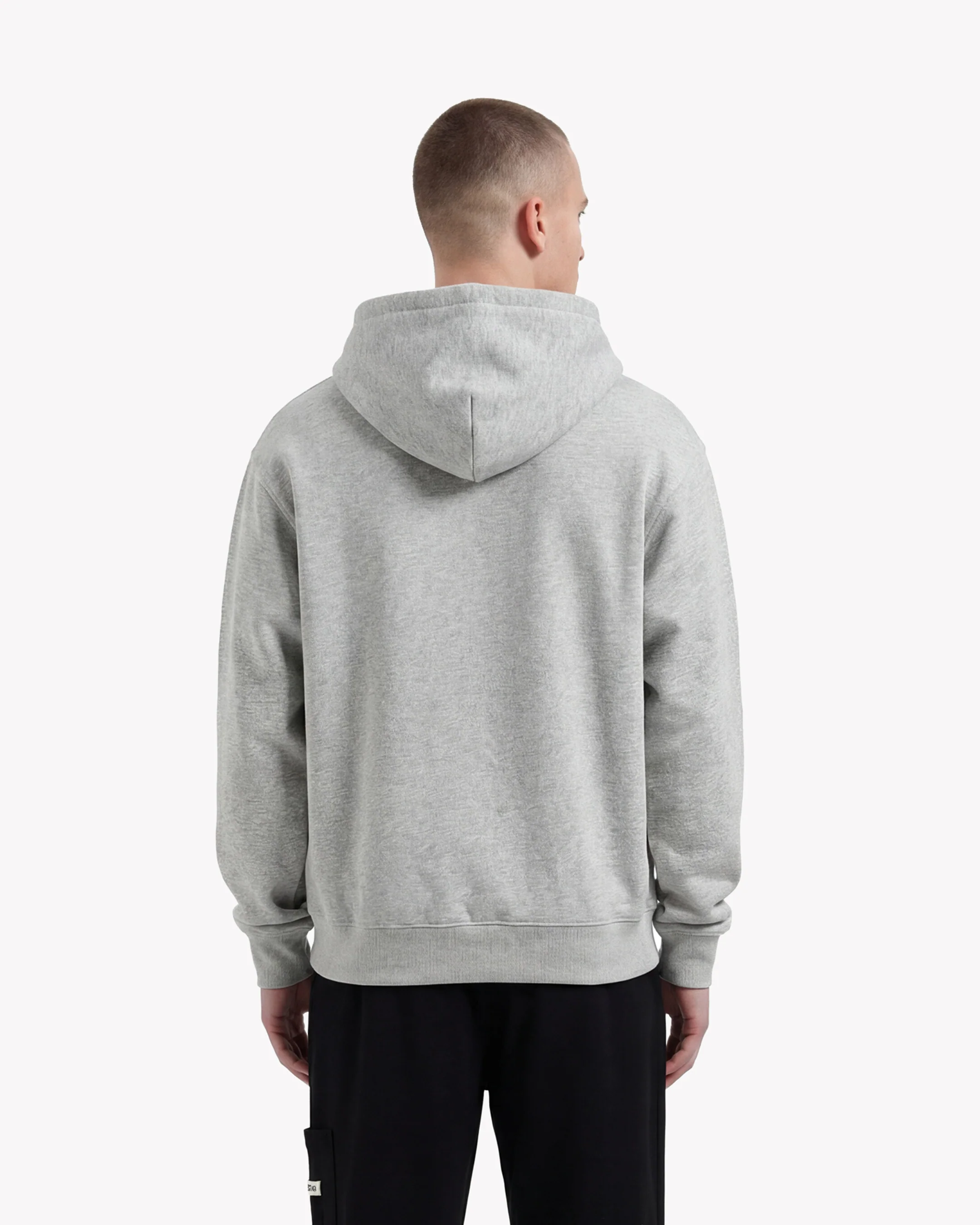 Croyez Art Gallery Zip Hoodie | Grey Melange - Image 4
