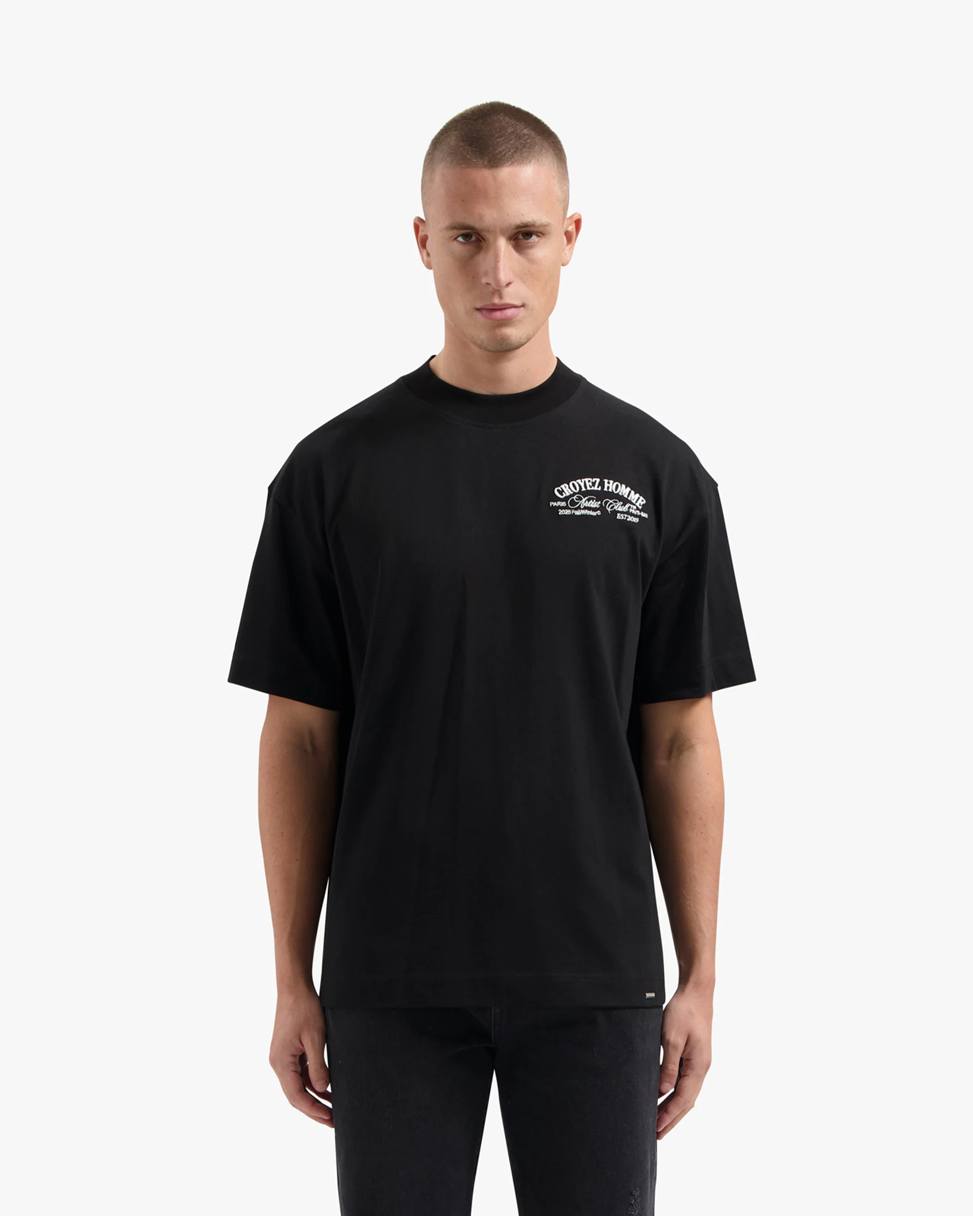 CROYEZ ARTIST CLUB T-SHIRT | BLACK - Image 3