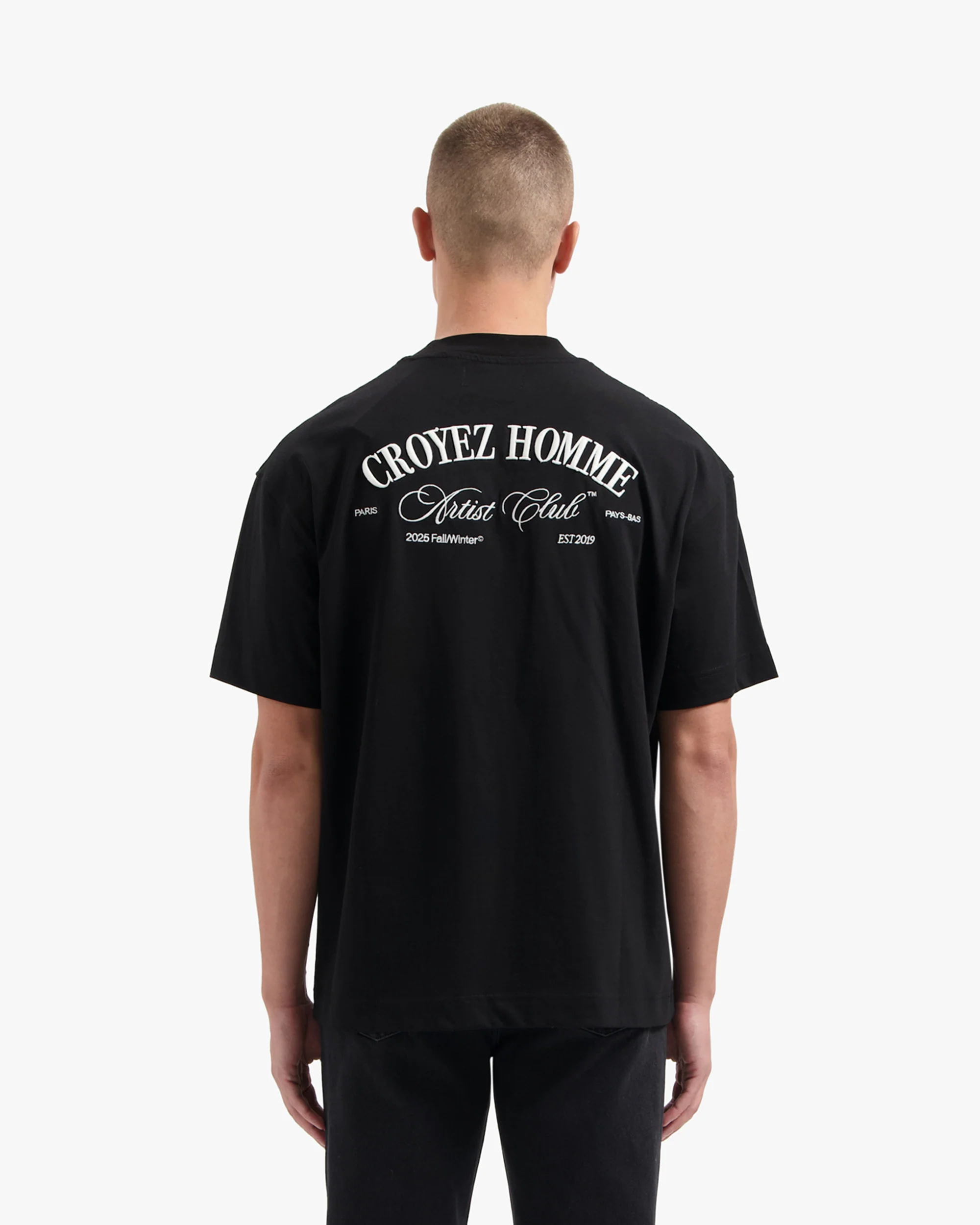 CROYEZ ARTIST CLUB T-SHIRT | BLACK - Image 4