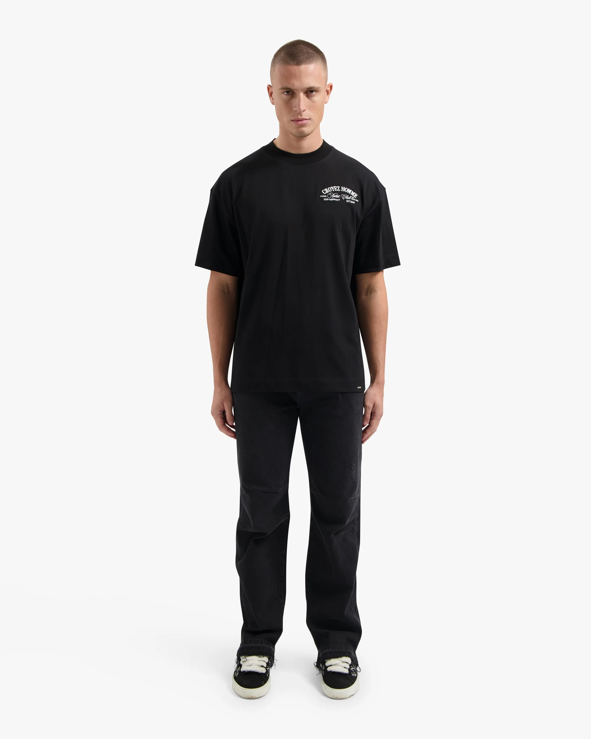 CROYEZ ARTIST CLUB T-SHIRT | BLACK - Image 5