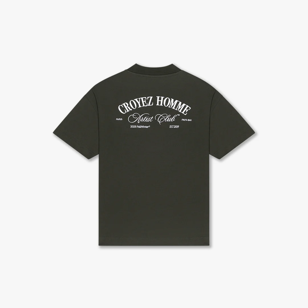CROYEZ ARTIST CLUB T-SHIRT | DARK GREEN - Image 2
