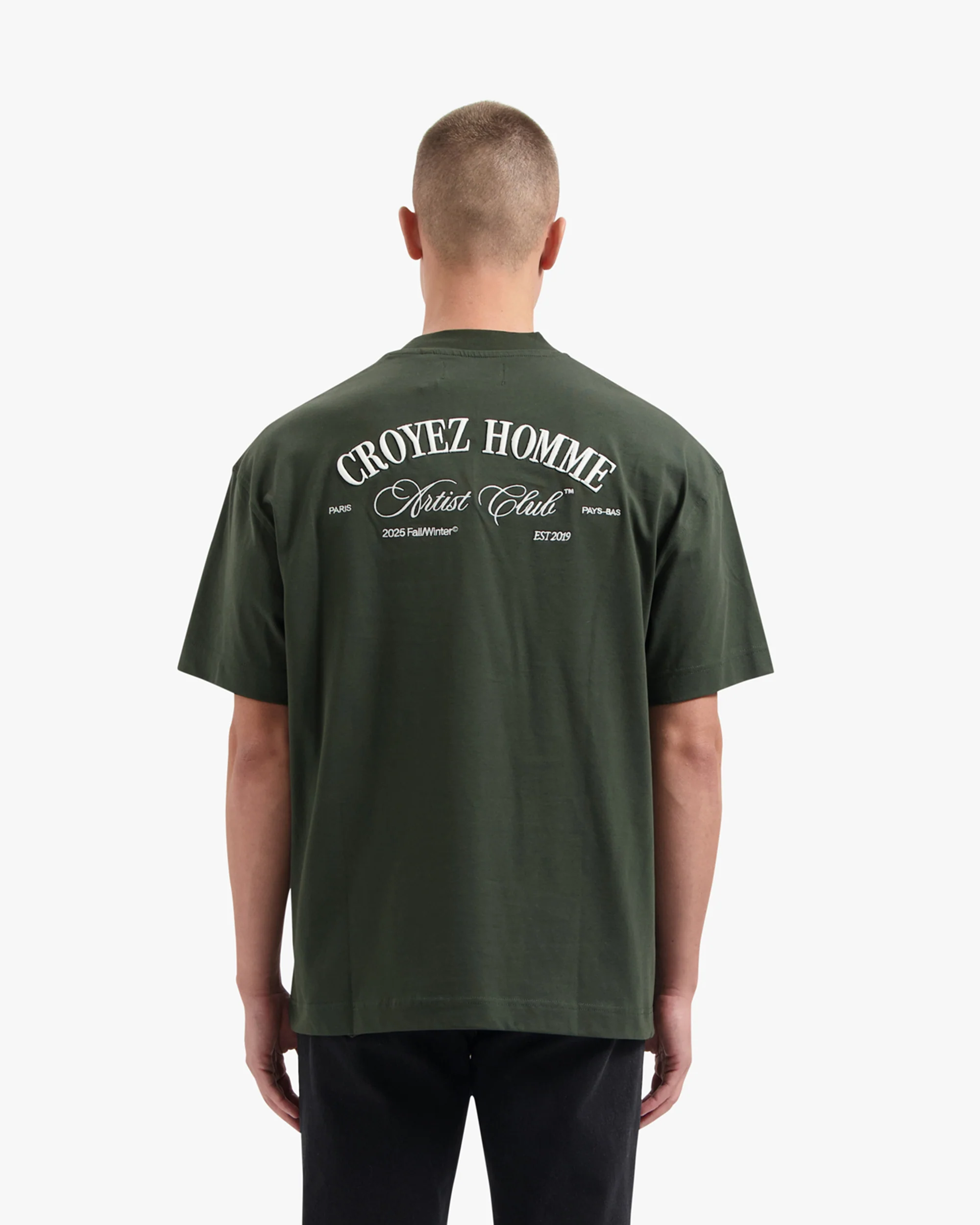 CROYEZ ARTIST CLUB T-SHIRT | DARK GREEN - Image 4