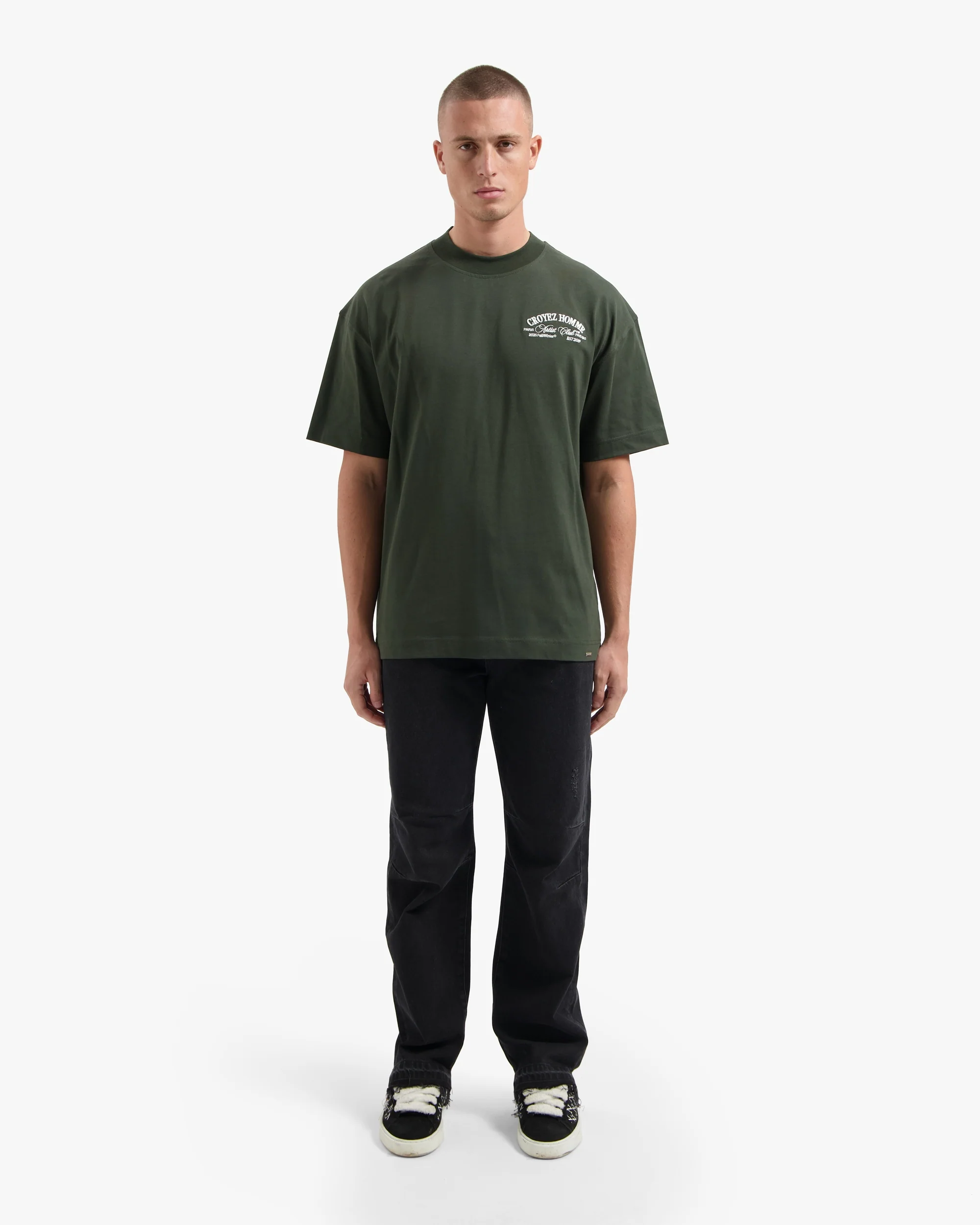 CROYEZ ARTIST CLUB T-SHIRT | DARK GREEN - Image 5