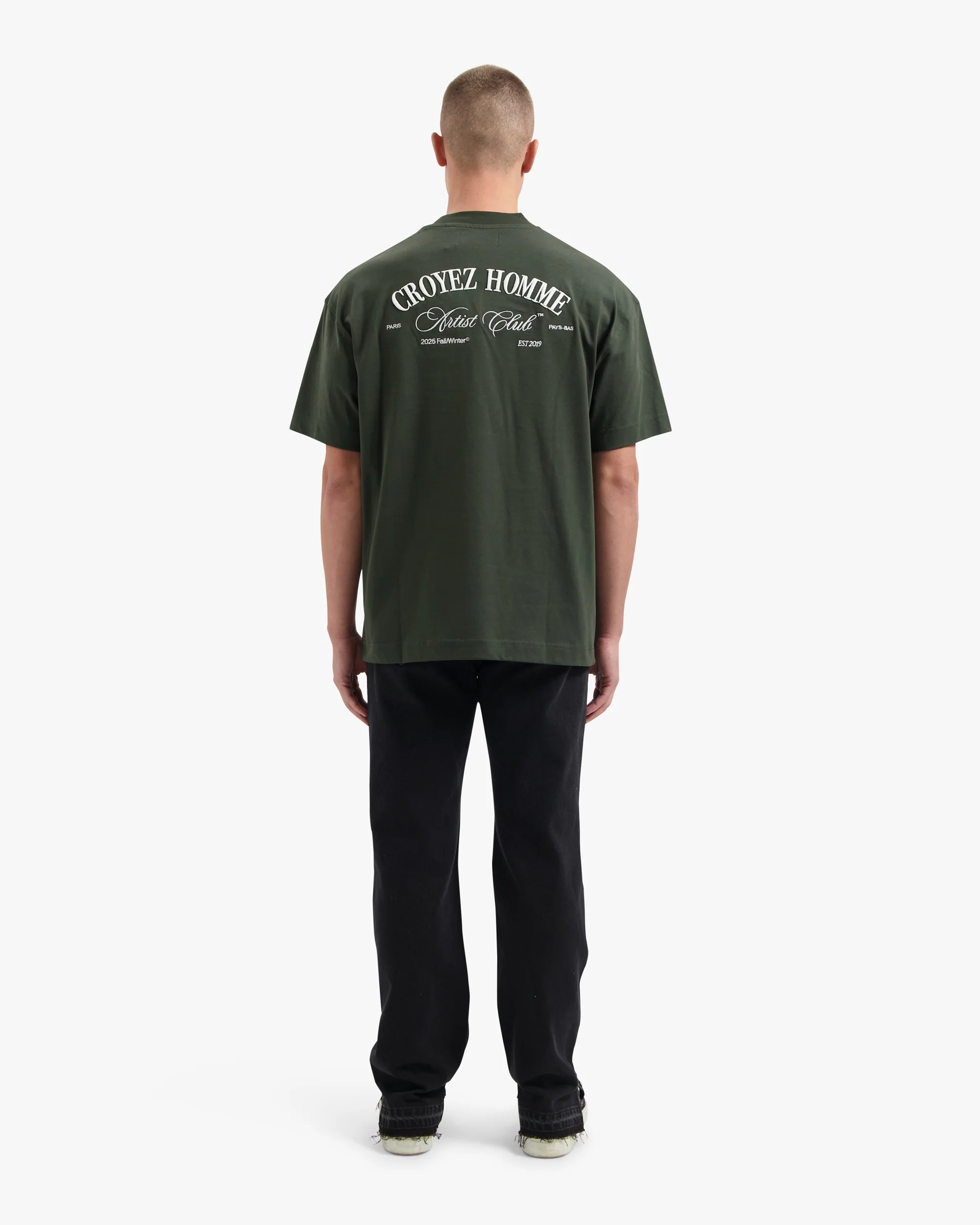 CROYEZ ARTIST CLUB T-SHIRT | DARK GREEN - Image 6