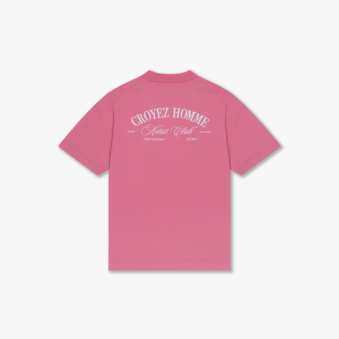 CROYEZ ARTIST CLUB T-SHIRT | PINK - Image 2