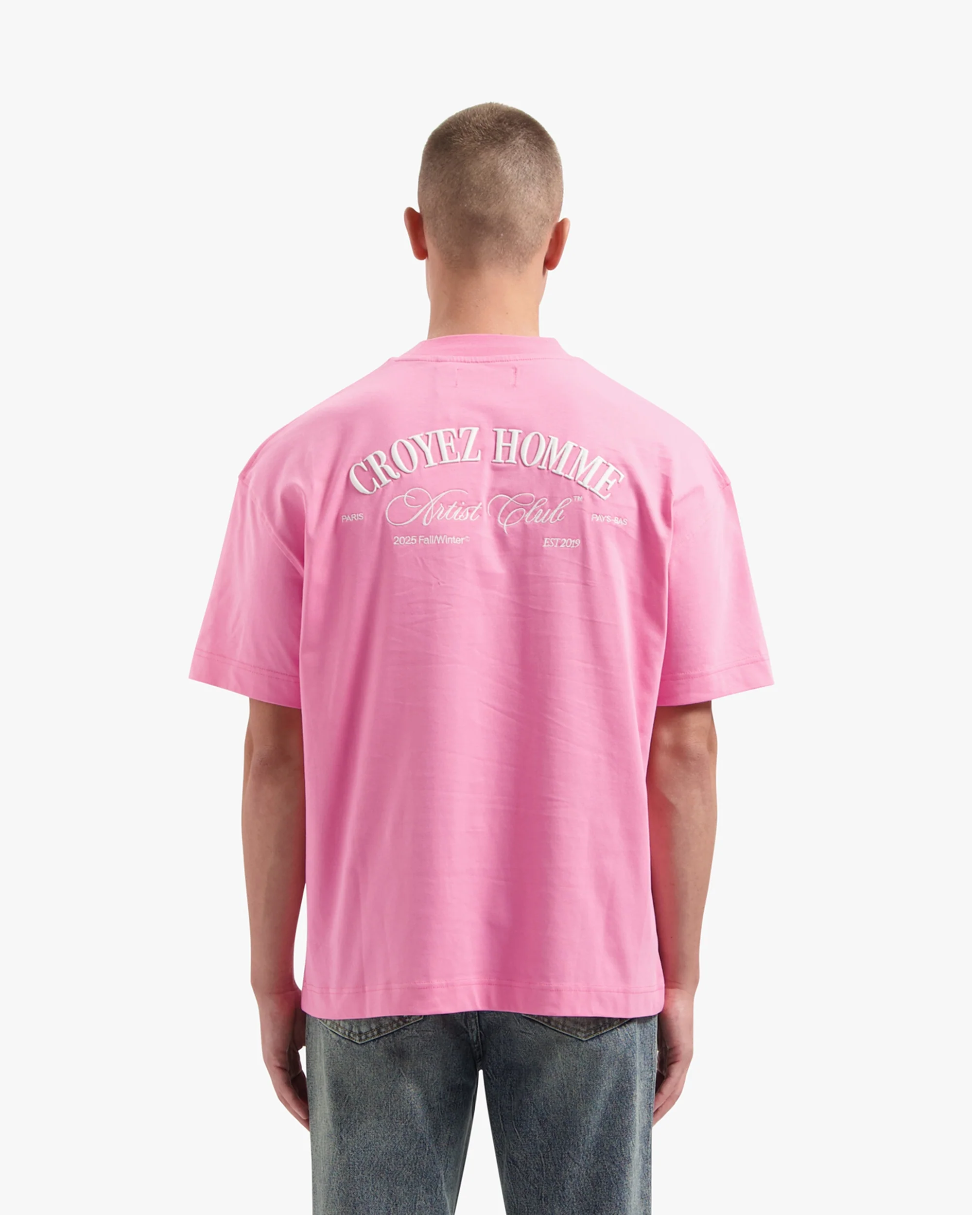 CROYEZ ARTIST CLUB T-SHIRT | PINK - Image 4