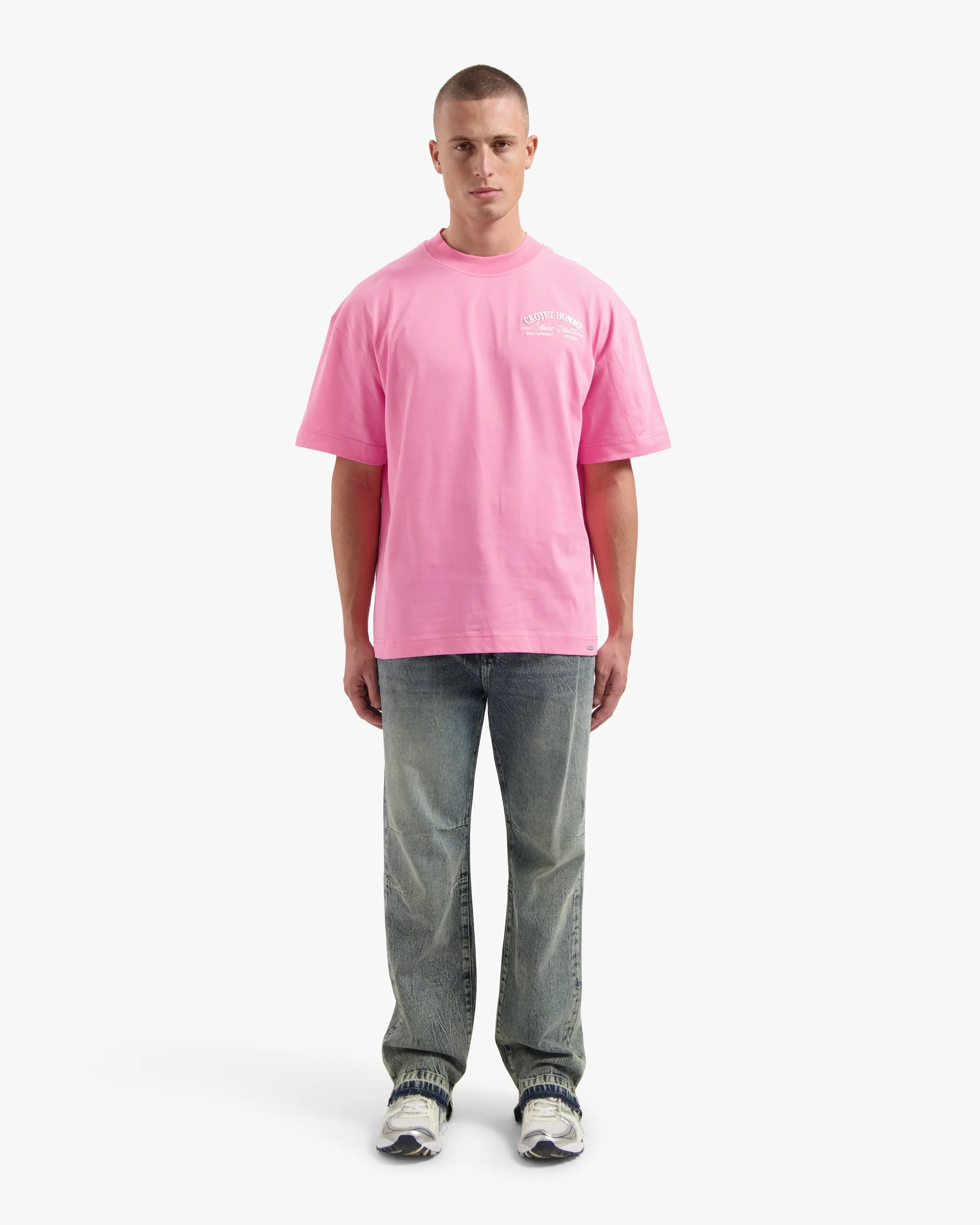 CROYEZ ARTIST CLUB T-SHIRT | PINK - Image 5
