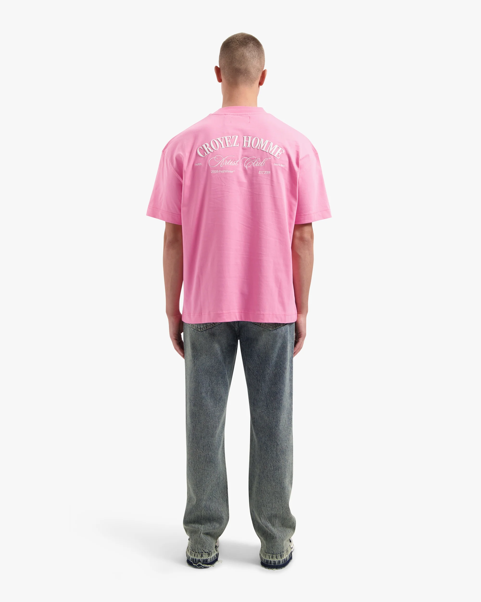 CROYEZ ARTIST CLUB T-SHIRT | PINK - Image 6