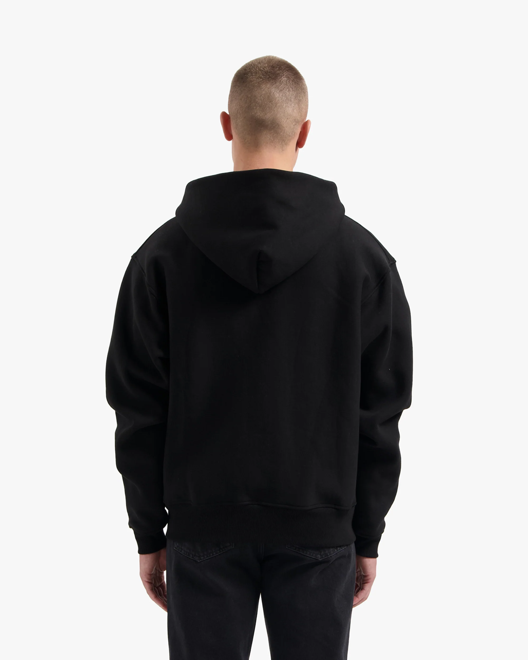 CROYEZ ARTIST CLUB ZIP-HOODIE | BLACK - Image 4