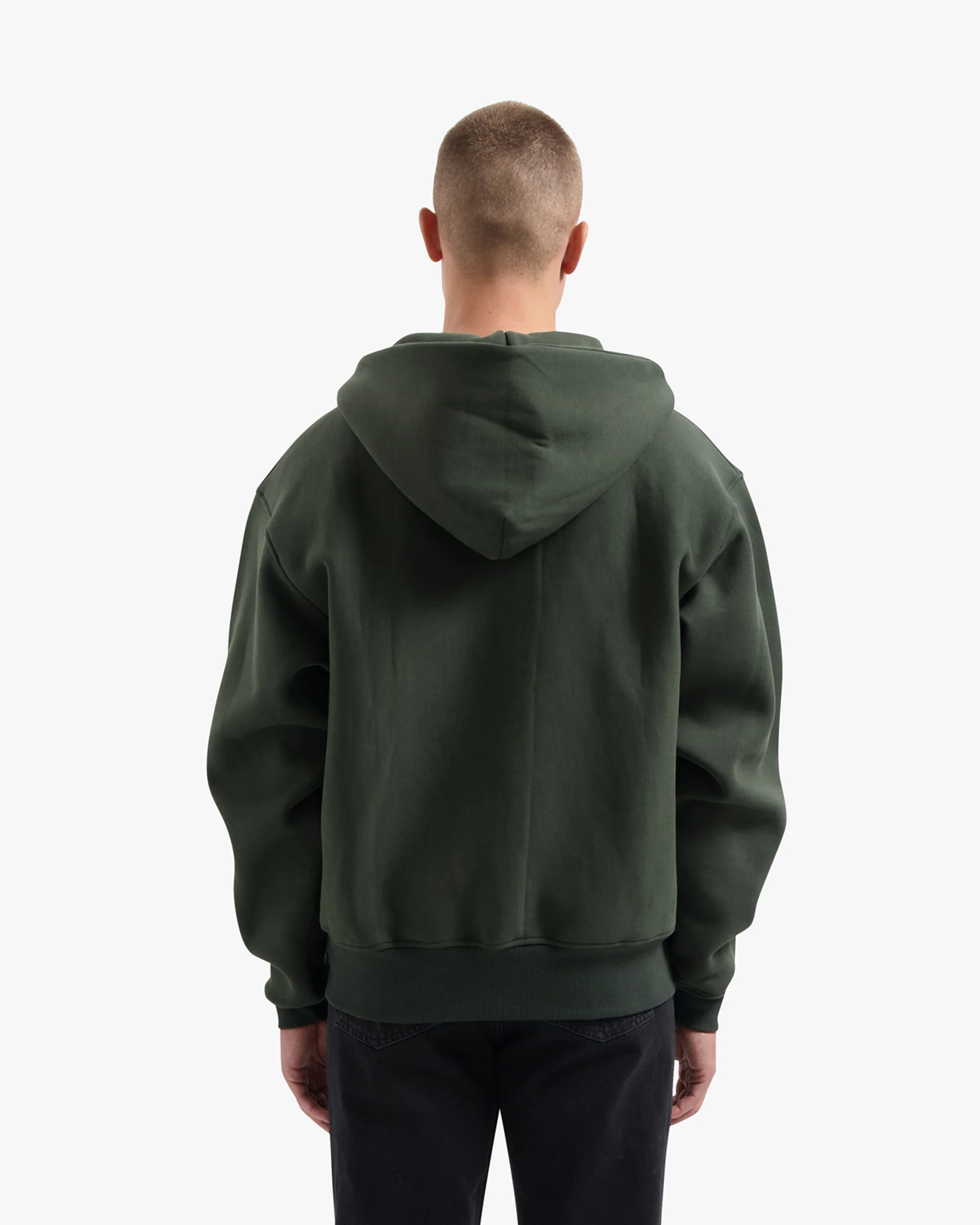CROYEZ ARTIST CLUB ZIP-HOODIE | DARK GREEN - Image 4