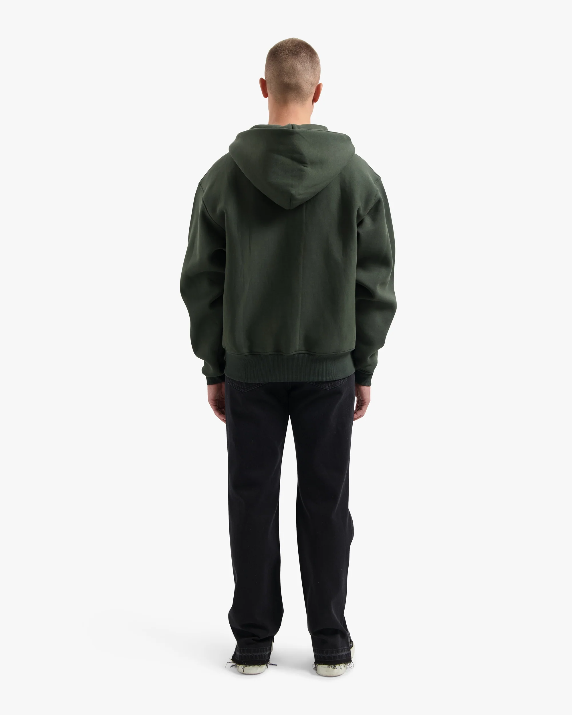 CROYEZ ARTIST CLUB ZIP-HOODIE | DARK GREEN - Image 6