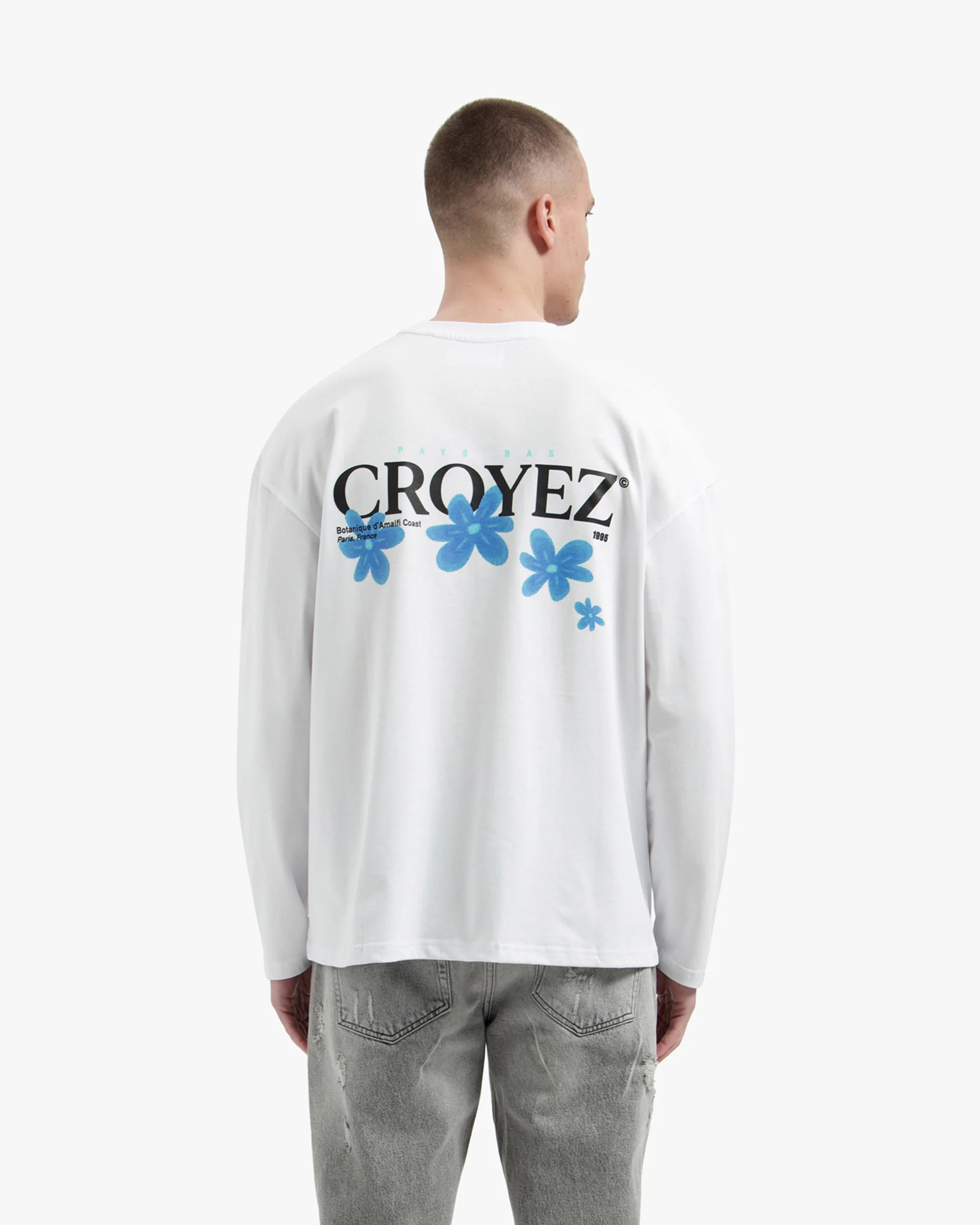 Croyez Botanique Longsleeve | White/Tiffany Blue - Image 4