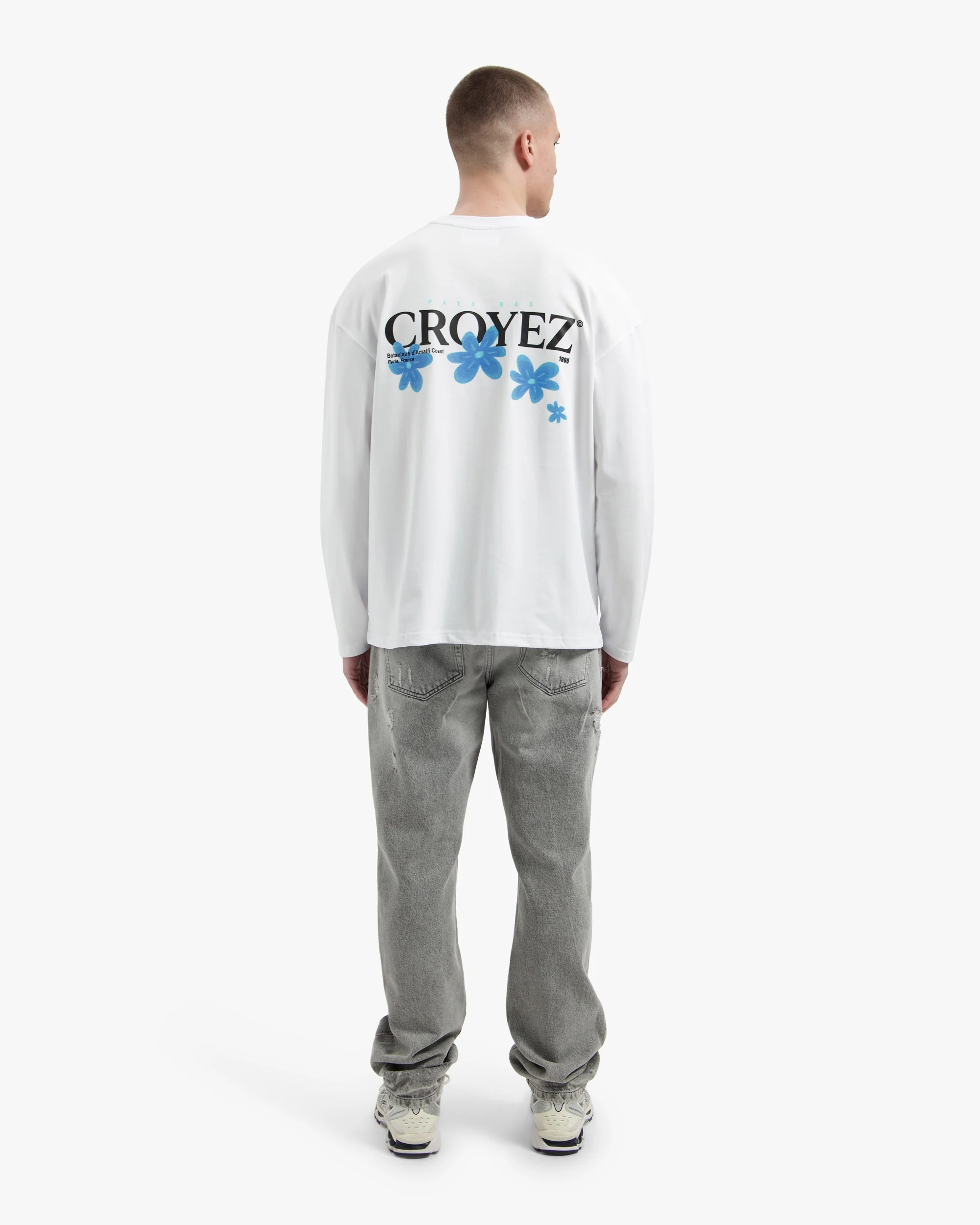 Croyez Botanique Longsleeve | White/Tiffany Blue - Image 6