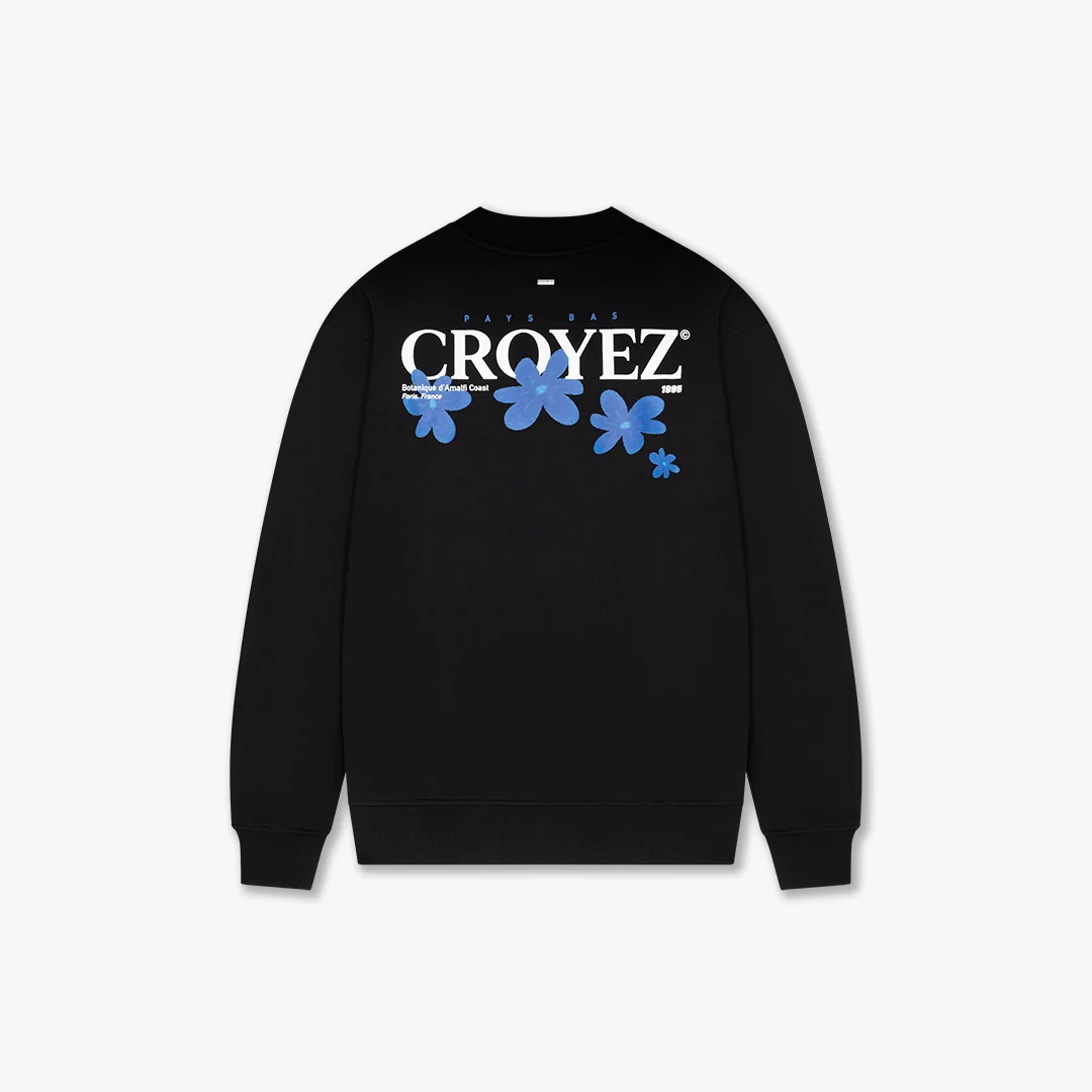 CROYEZ BOTANIQUE SWEATER | BLACK/COBALT - Image 2