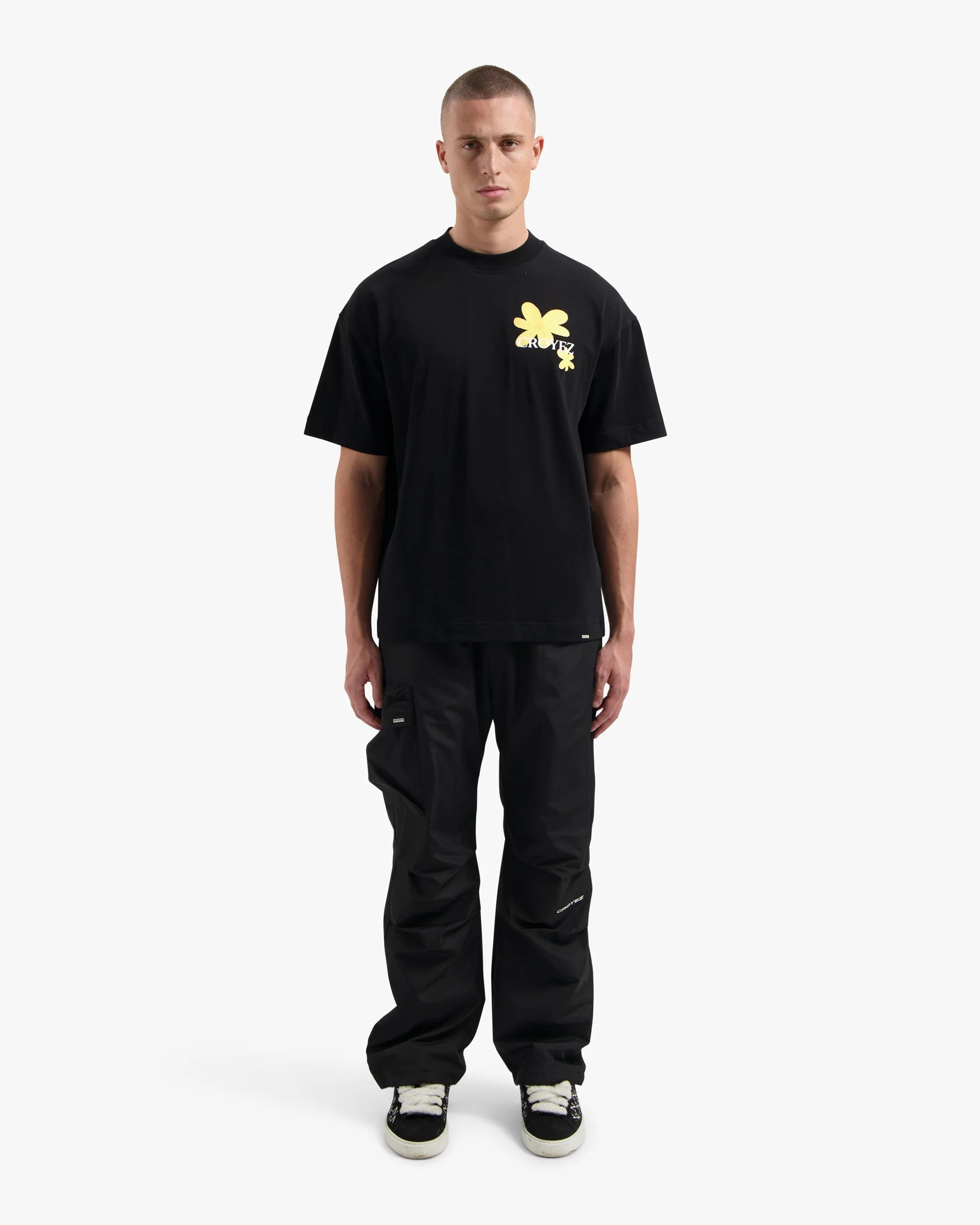 CROYEZ BOTANIQUE T-SHIRT | BLACK/LIME - Image 6