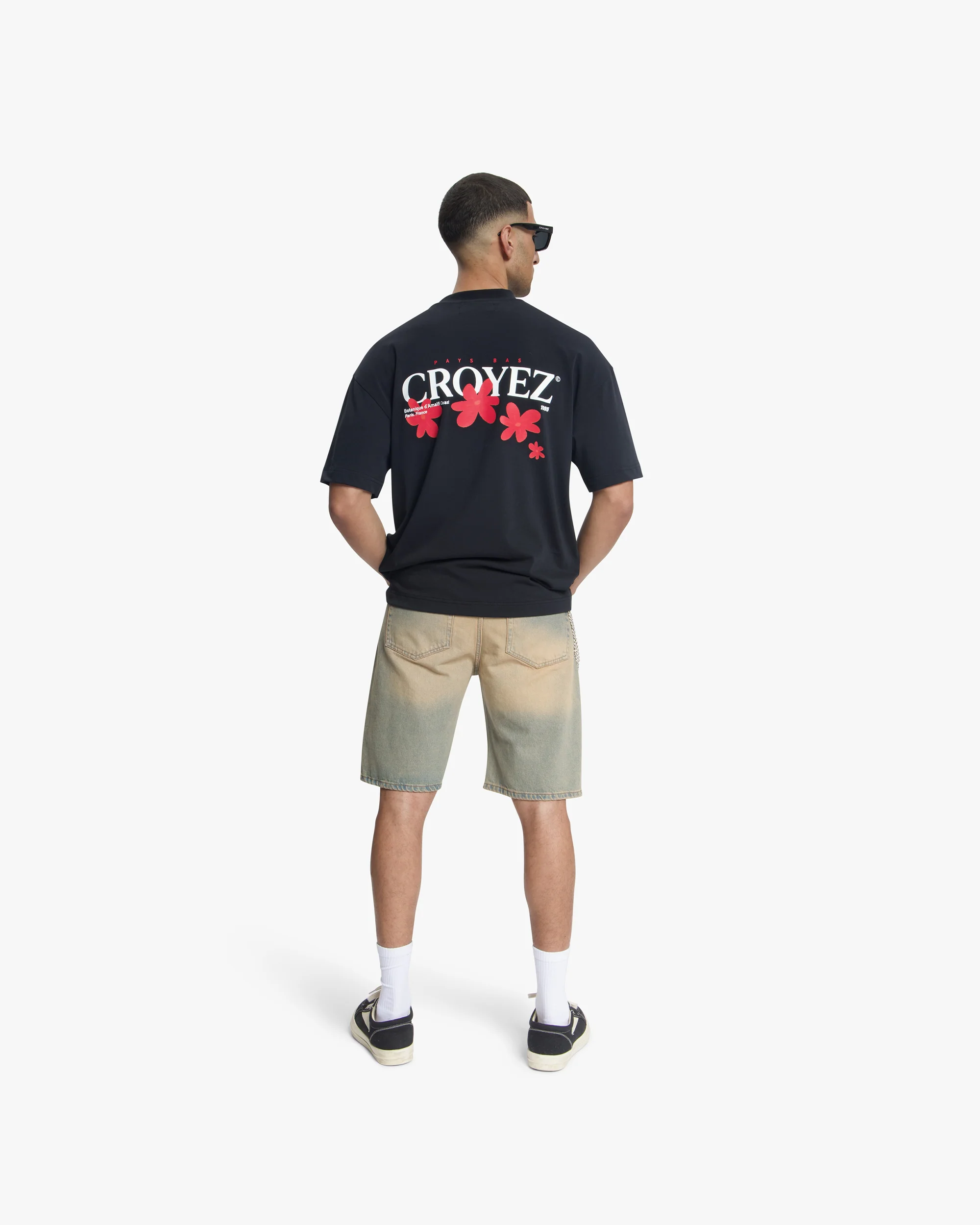Croyez Botanique T-Shirt | Black/Red - Image 6