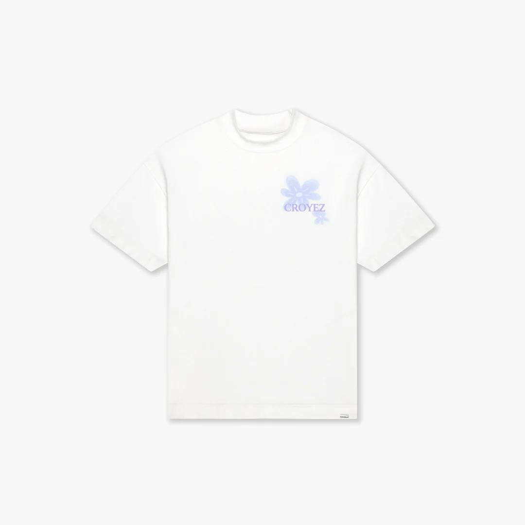 CROYEZ BOTANIQUE T-SHIRT | OFF-WHITE/LILAC