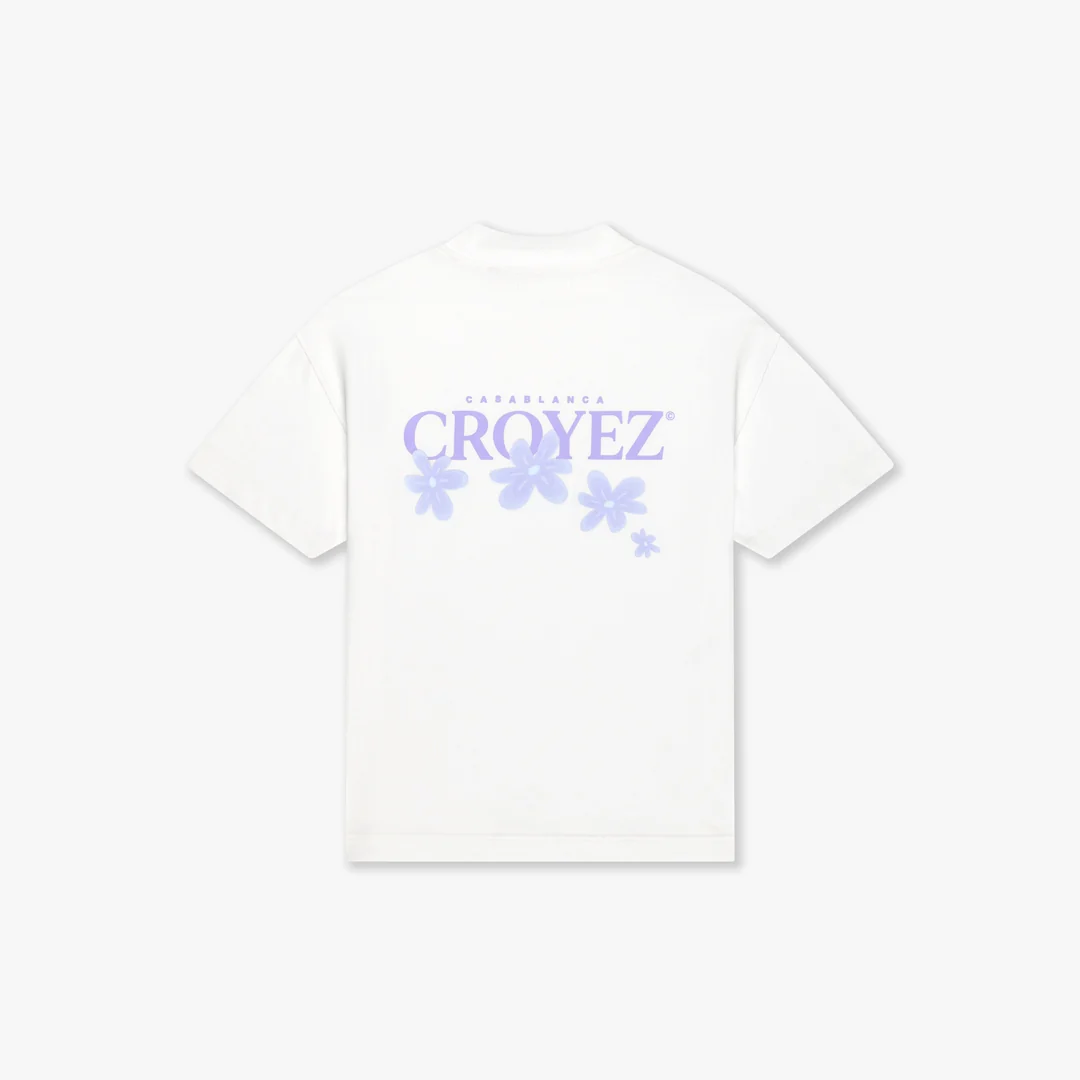 CROYEZ BOTANIQUE T-SHIRT | OFF-WHITE/LILAC - Image 2