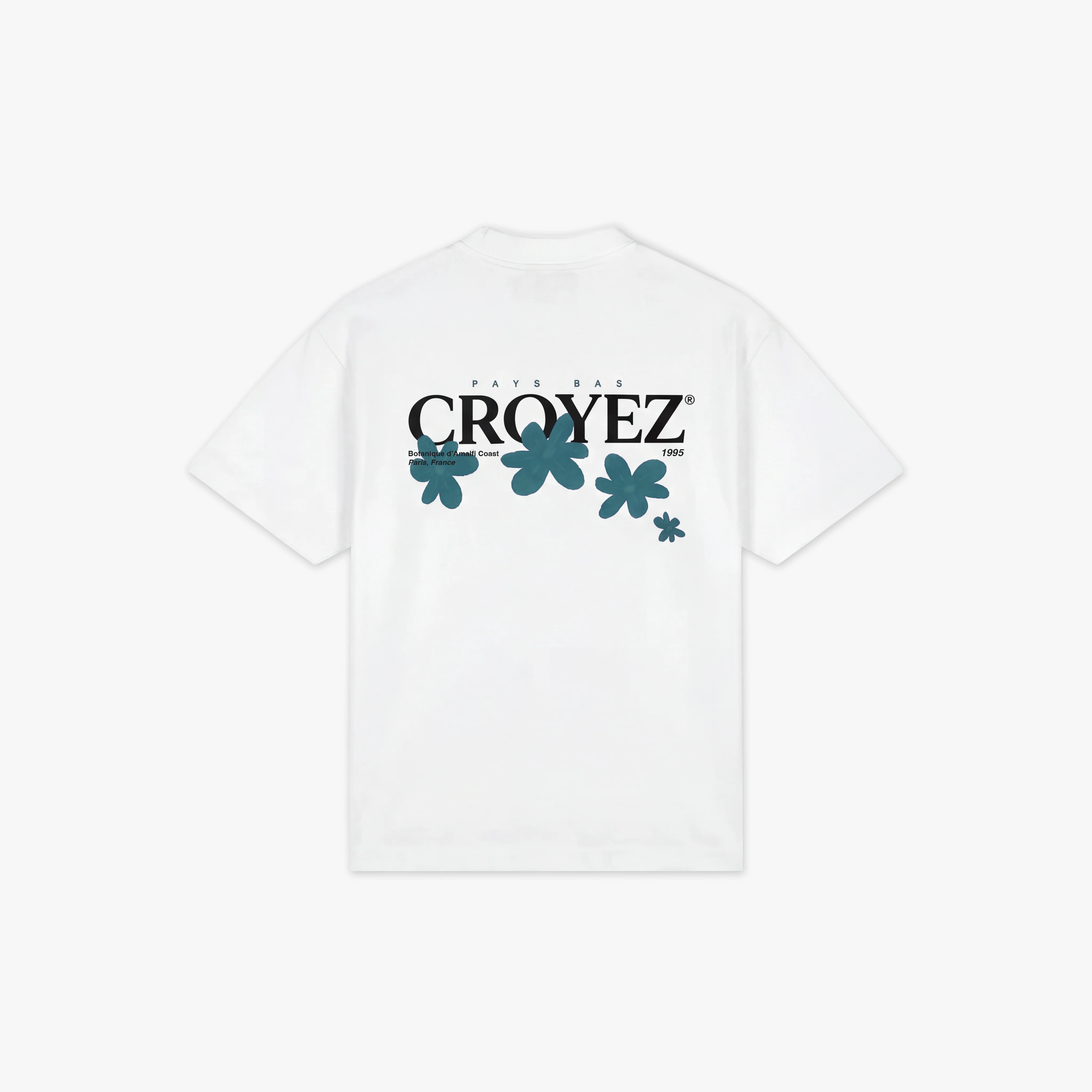 Croyez Botanique T-Shirt | White/Dark Teal - Image 2