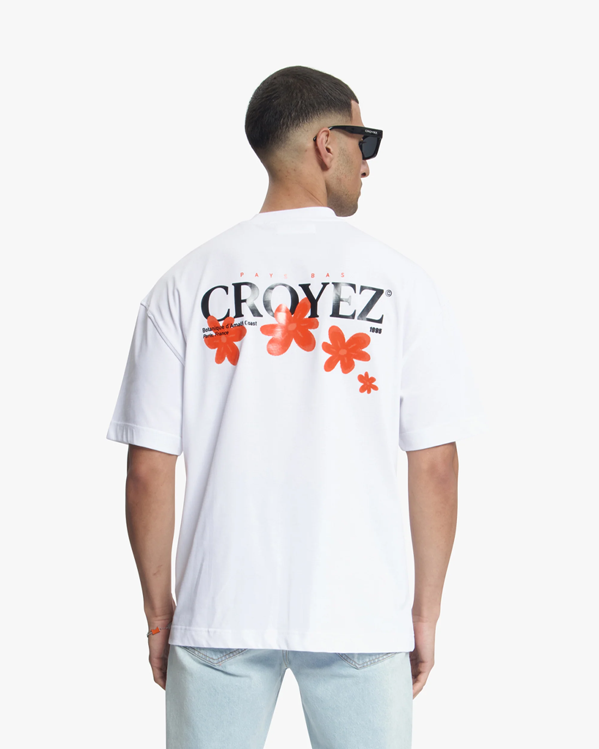 Croyez Botanique T-Shirt | White/Orange - Image 4