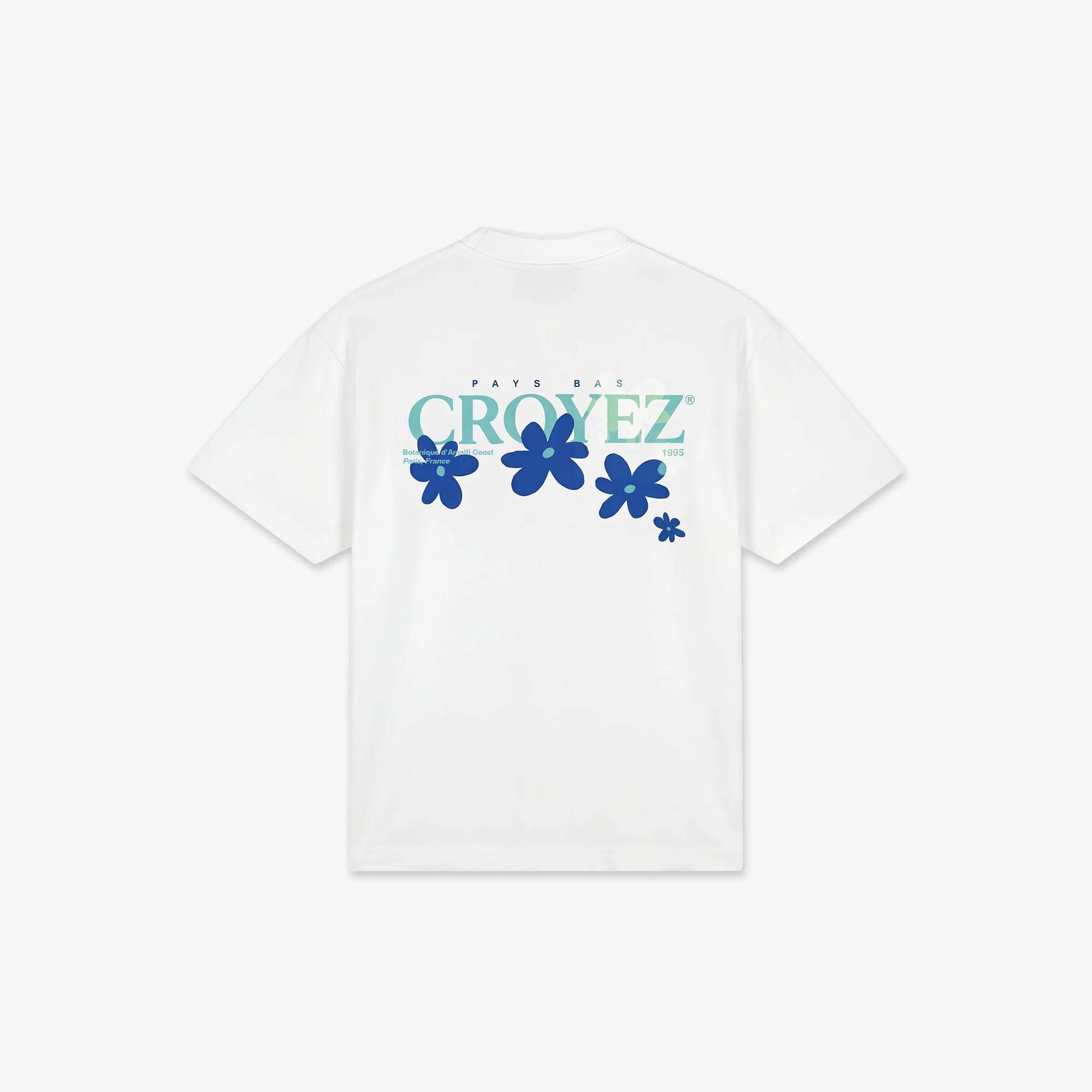 Croyez Botanique T-Shirt | White/Tiffany Blue - Image 2