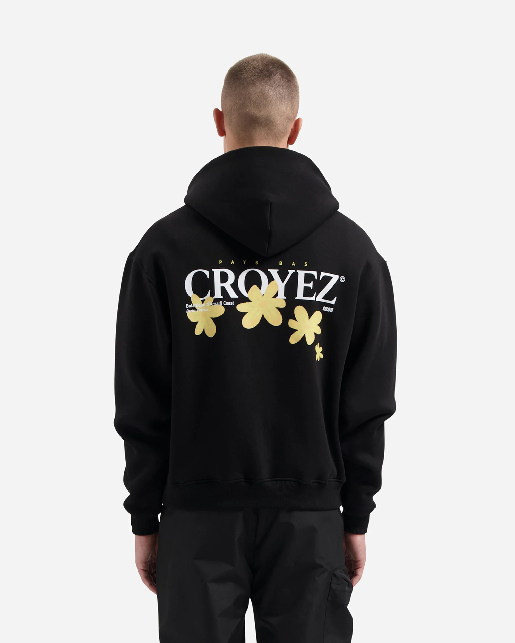 CROYEZ BOTANIQUE ZIP-HOODIE | BLACK/LIME - Image 4