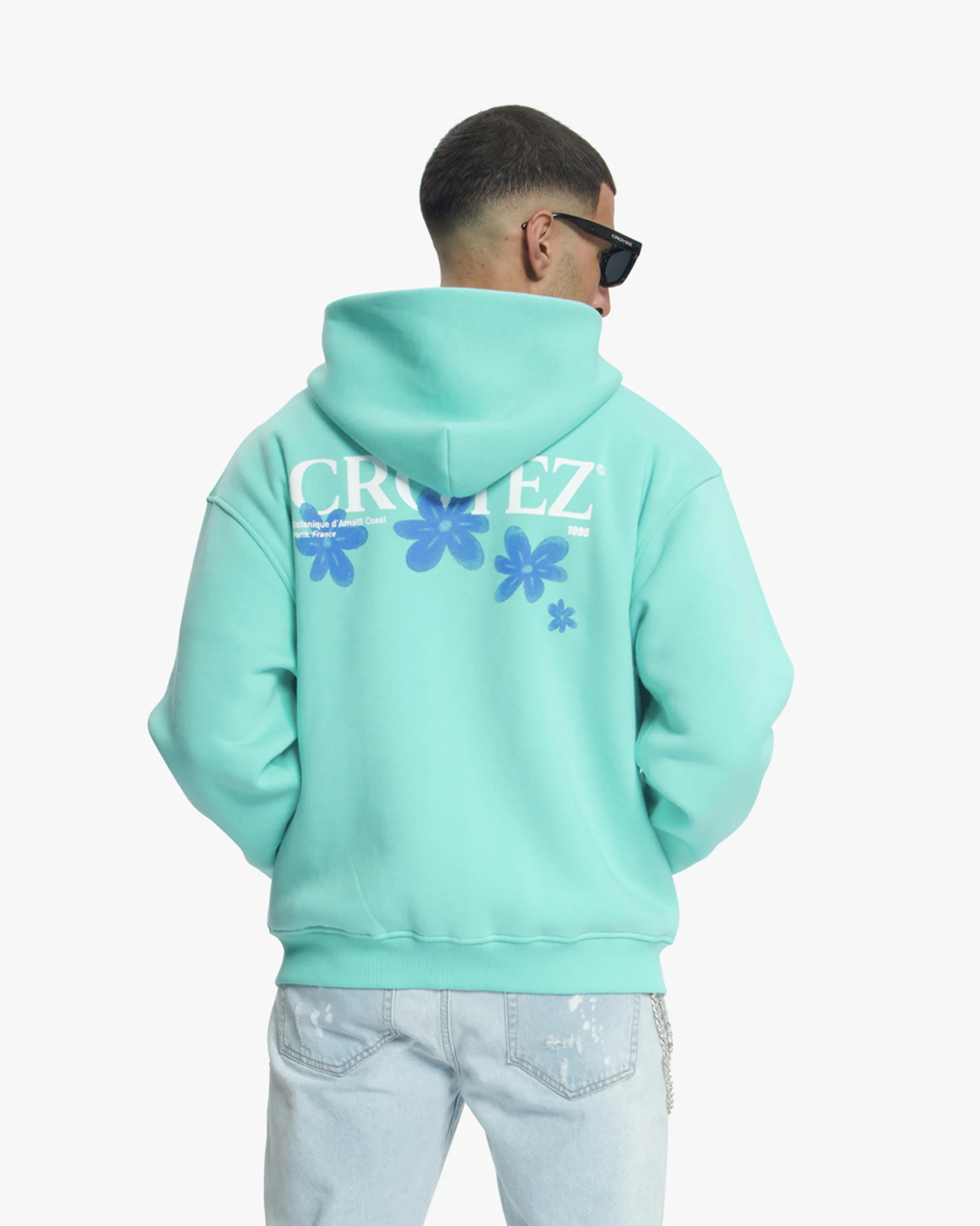 Croyez Botanique Zip Hoodie | Tiffany Blue - Image 4