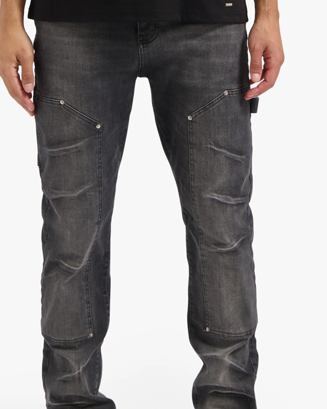 CROYEZ CH2 CARPENTER JEANS | BLACK - Image 5