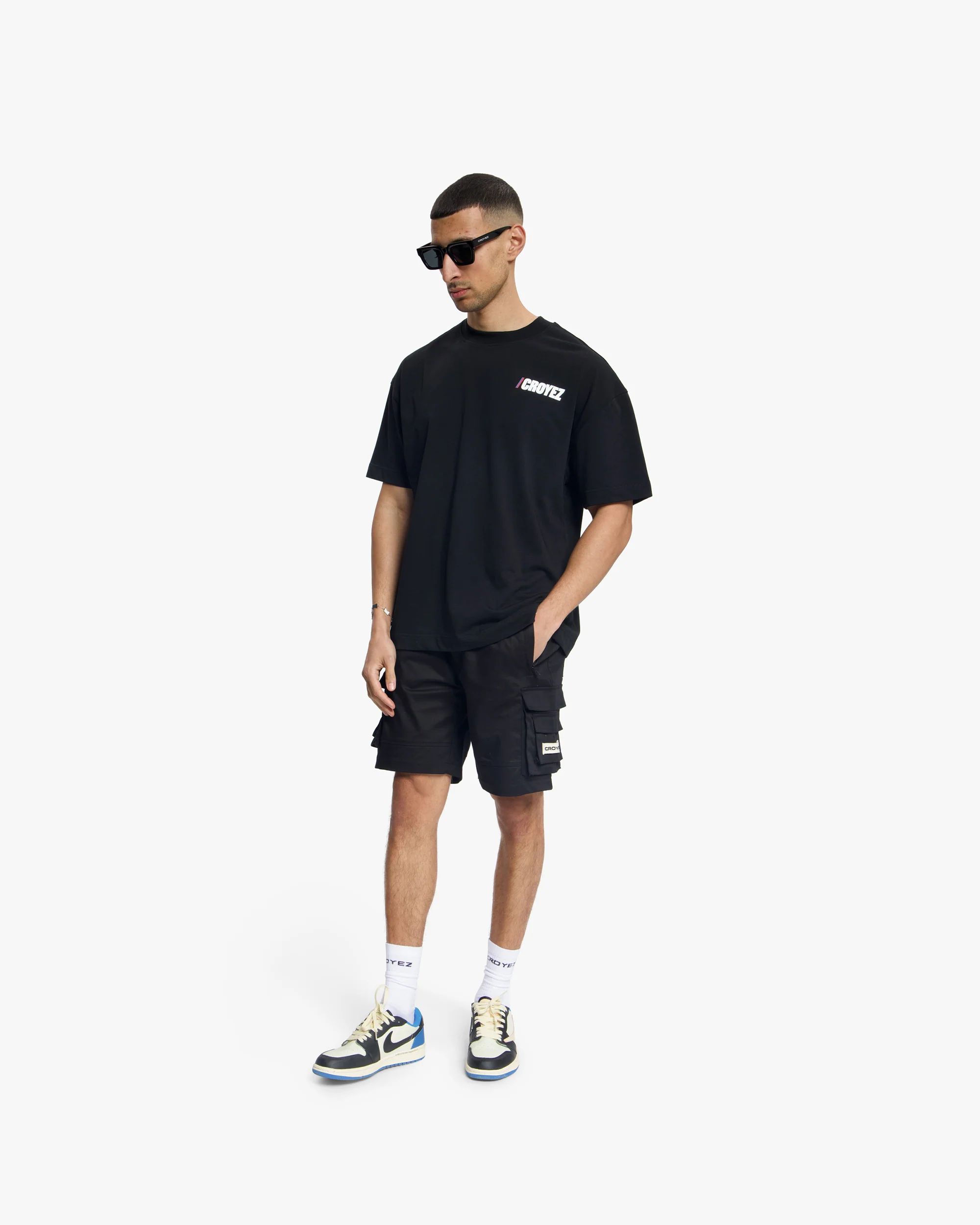Croyez Classic Cargo Shorts | Black - Image 5