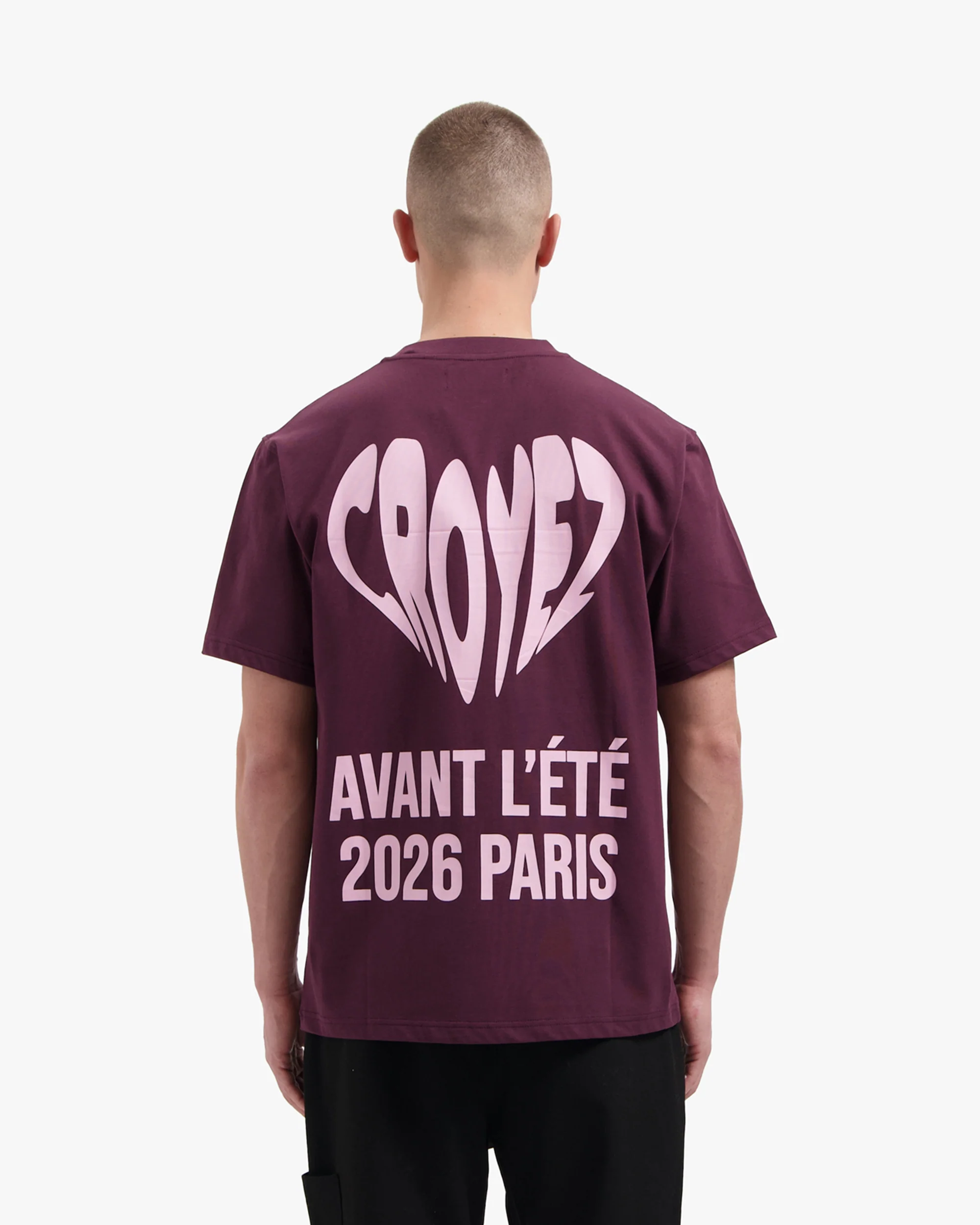 Croyez Classique T-Shirt | Burgundy - Image 4