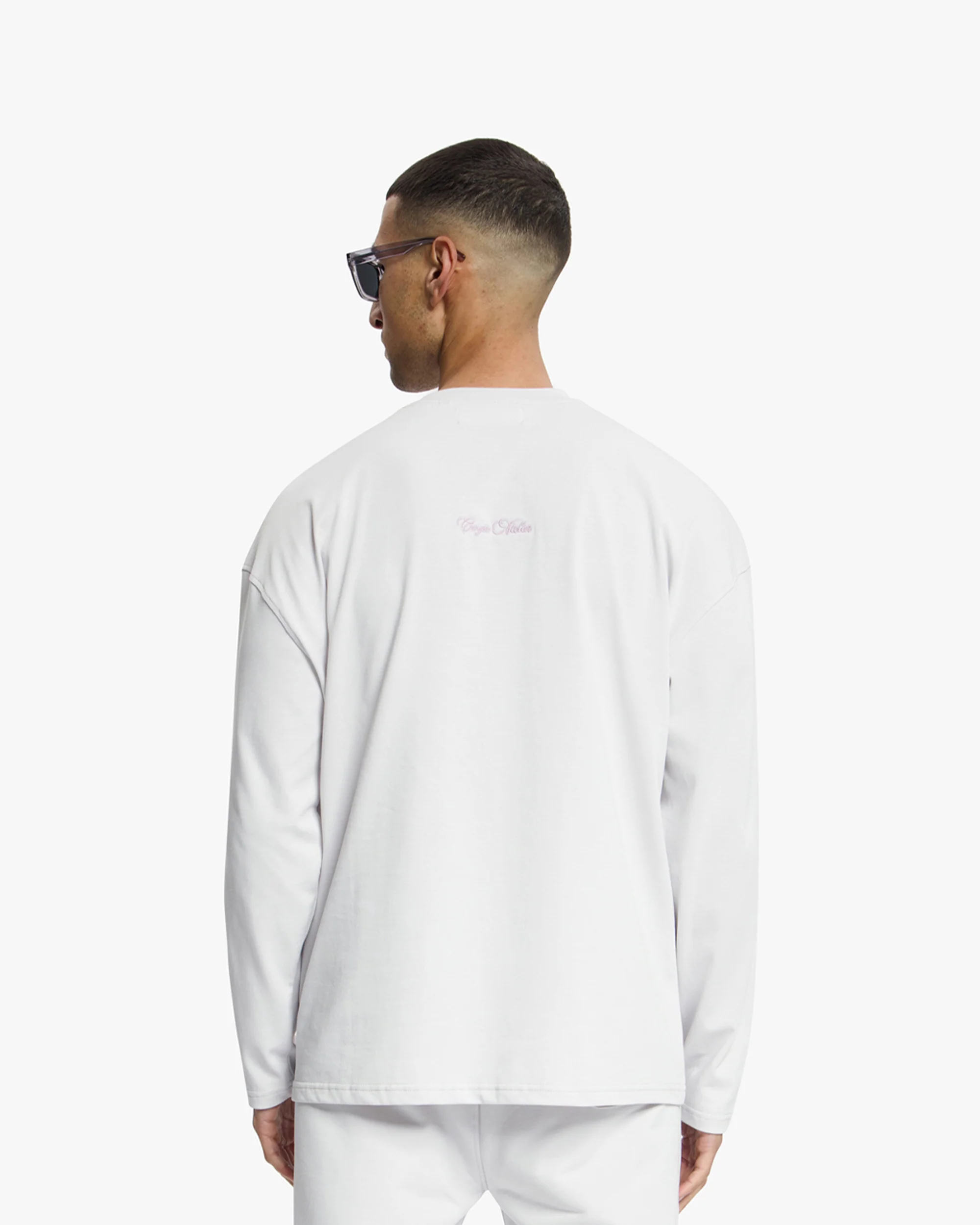 Croyez Contour De La Fleur Longsleeve | Light Grey - Image 5