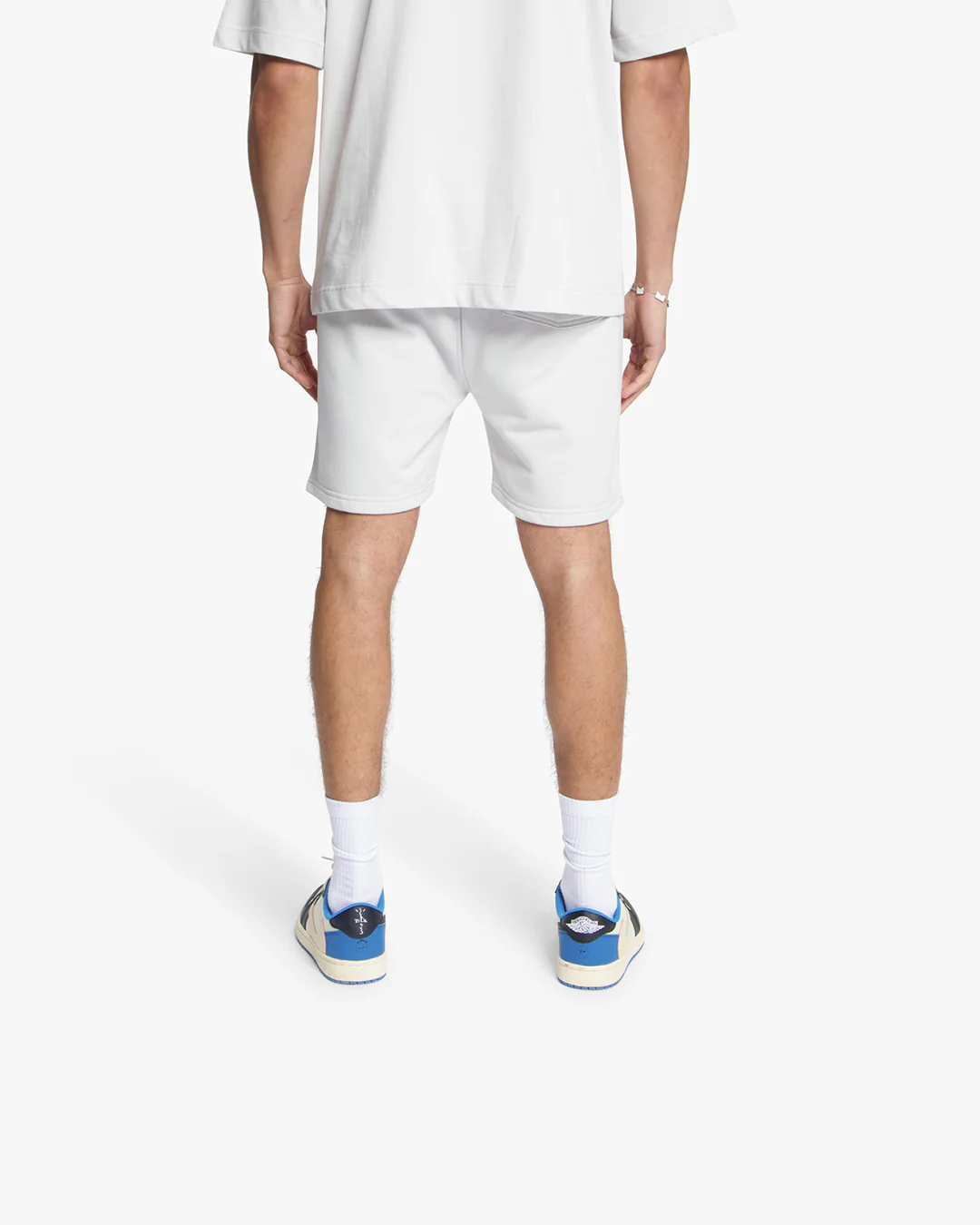 Croyez Contour De La Fleur Shorts | Light Grey - Image 5