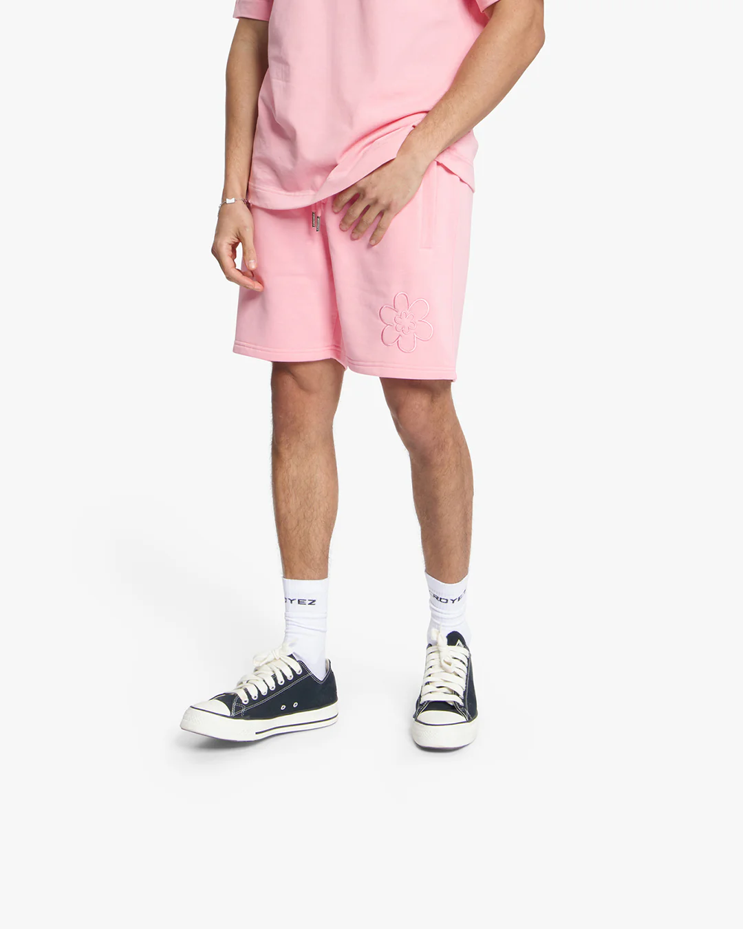 Croyez Contour De La Fleur Shorts | Pink - Image 4