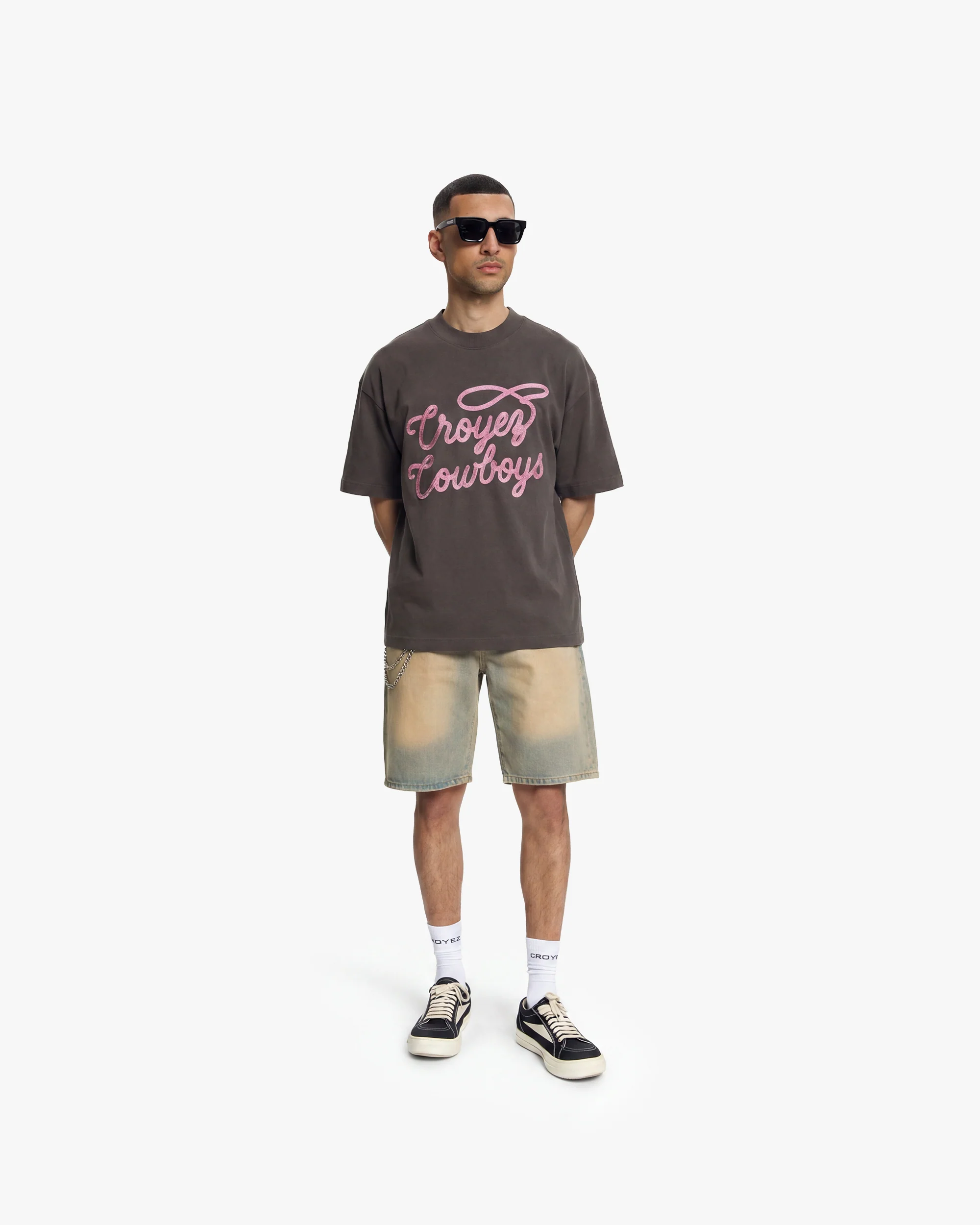 Croyez Cowboys T-Shirt | Washed Brown - Image 5