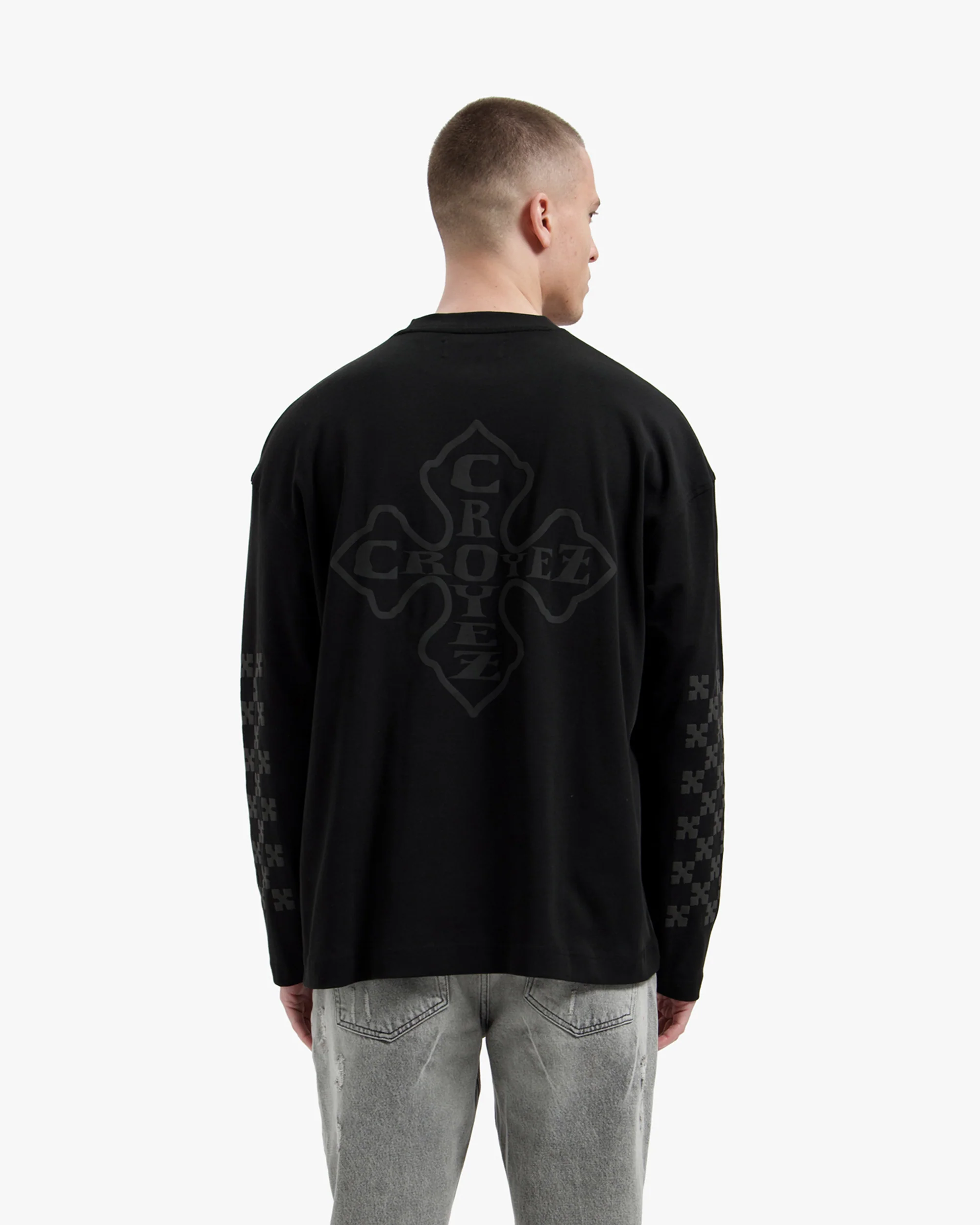 Croyez Cross Longsleeve | Vintage Black - Image 4