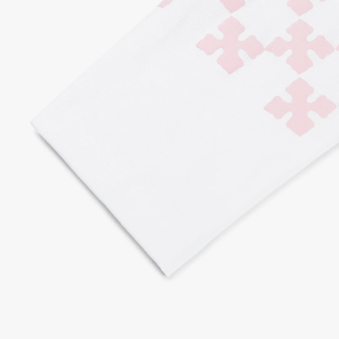 Croyez Cross Longsleeve | White/Pink - Image 7