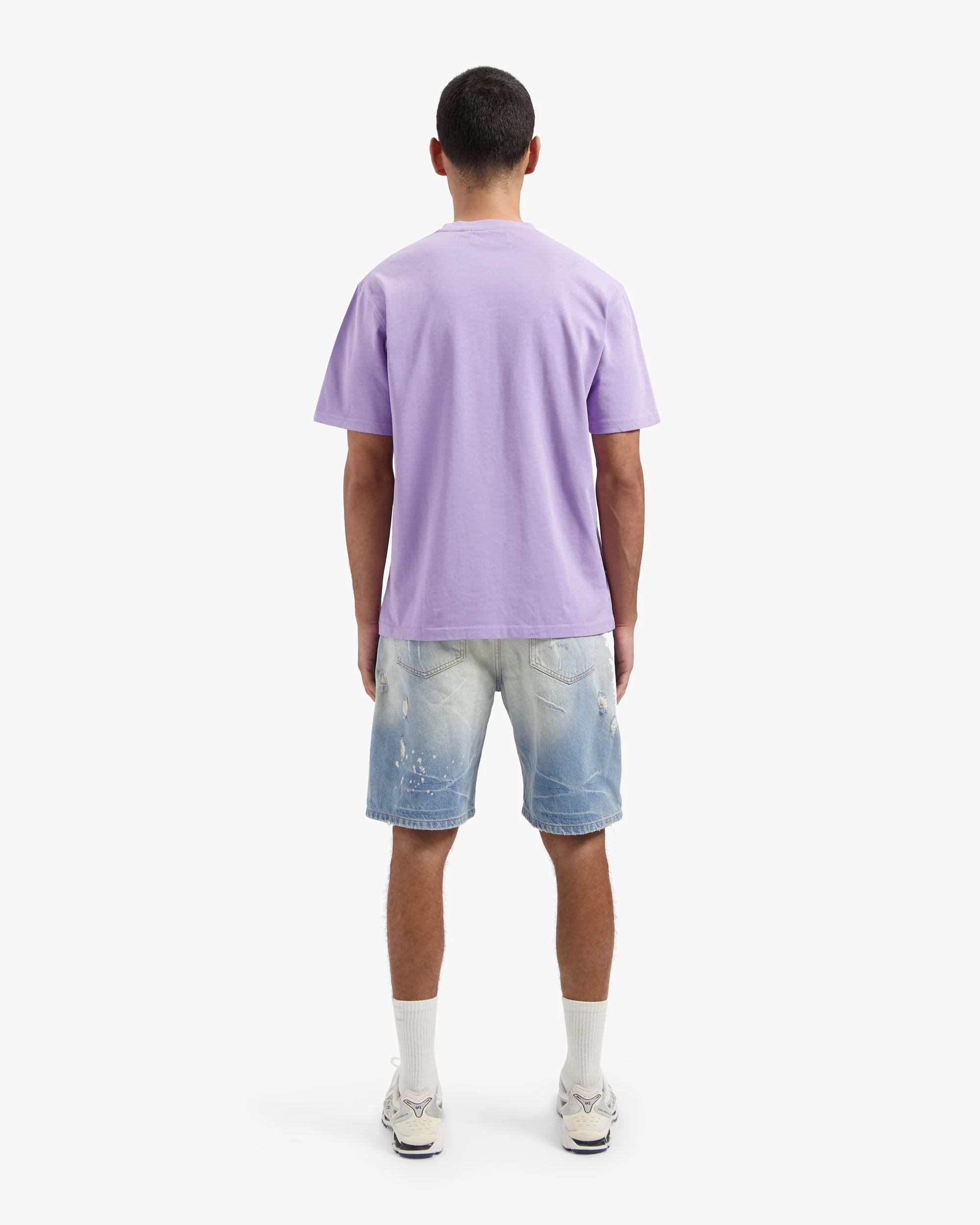 CROYEZ CUT OUT HEART T-SHIRT | LILAC - Image 6
