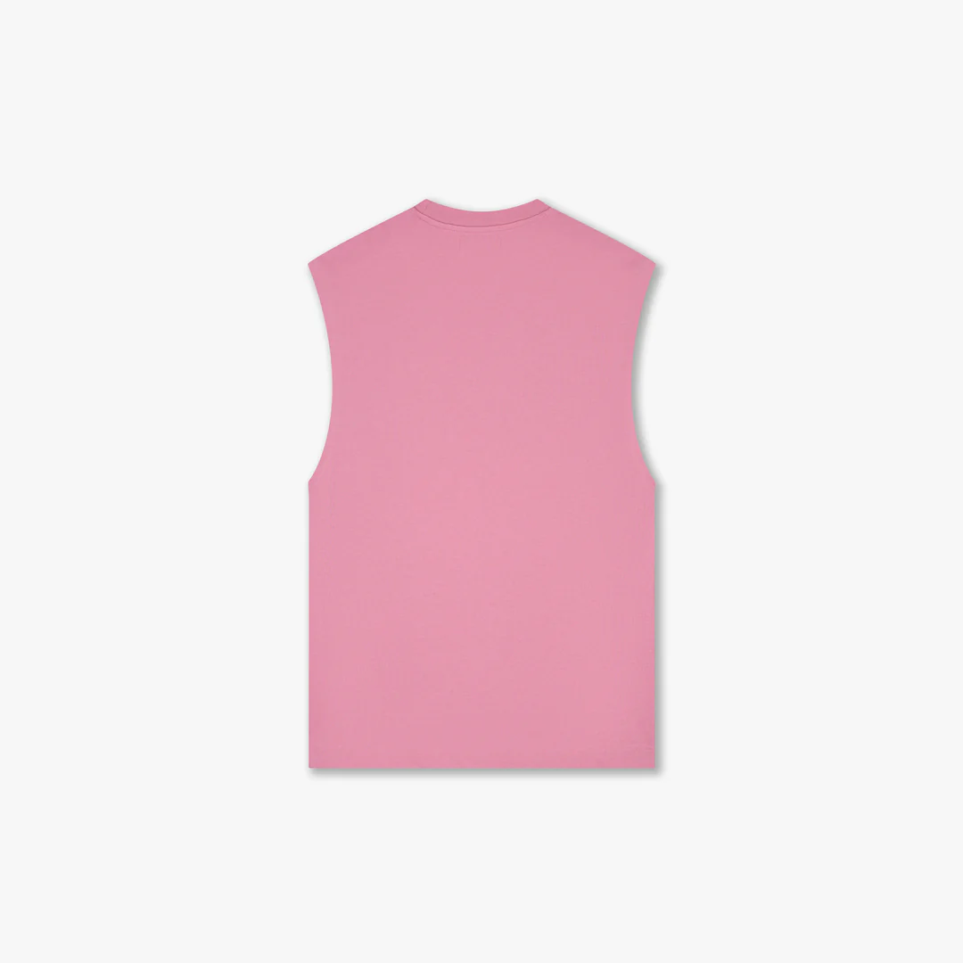 Croyez Cutout Heart Sleeveless T-Shirt | Mauve - Image 2