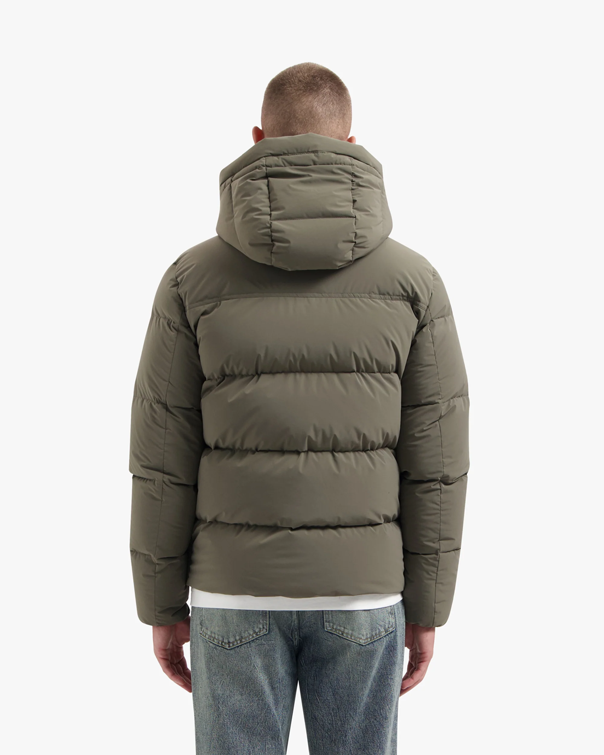 CROYEZ DOWN PUFFER JACKET | BROWN - Image 4