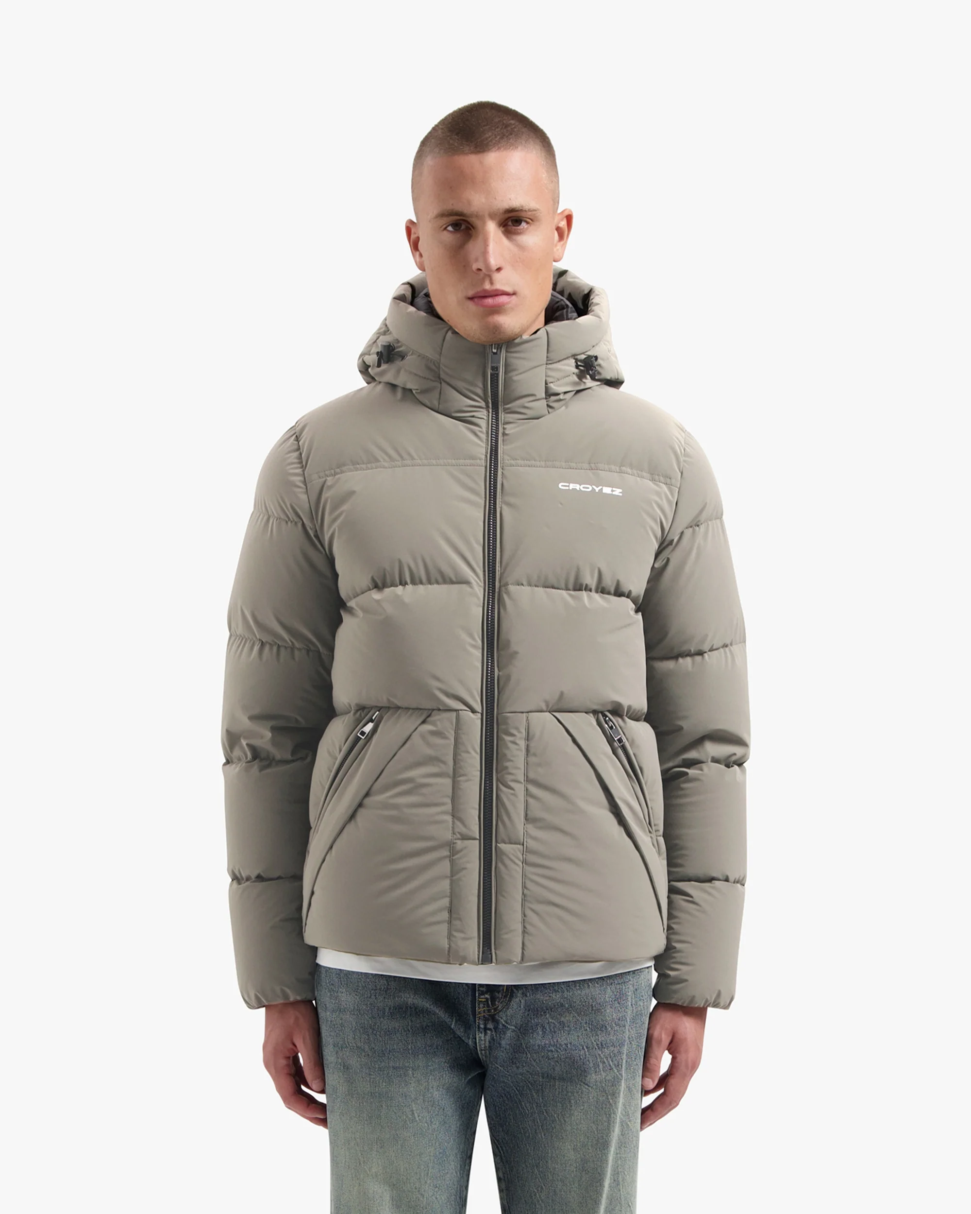 CROYEZ DOWN PUFFER JACKET | CREAM - Image 3