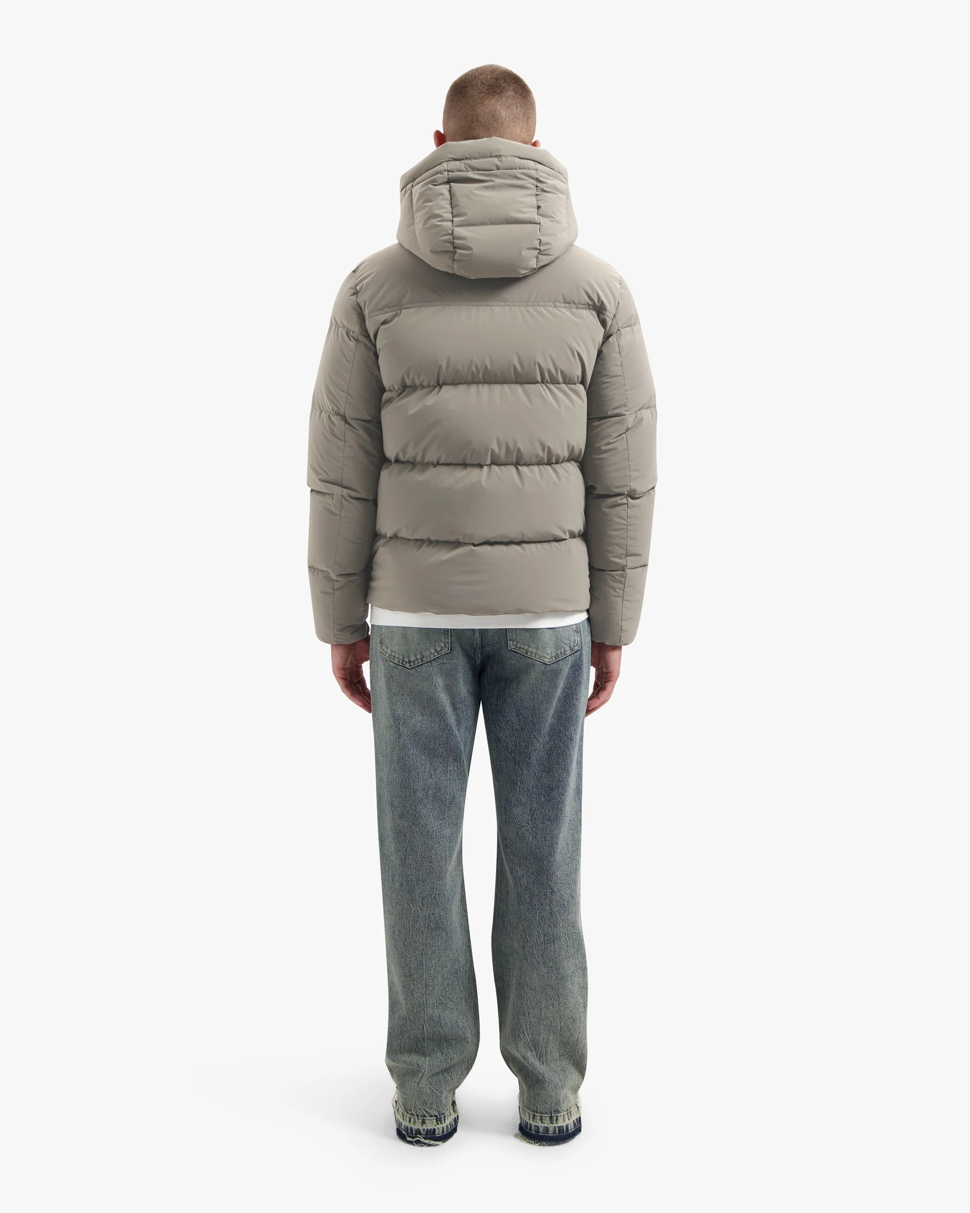 CROYEZ DOWN PUFFER JACKET | CREAM - Image 6