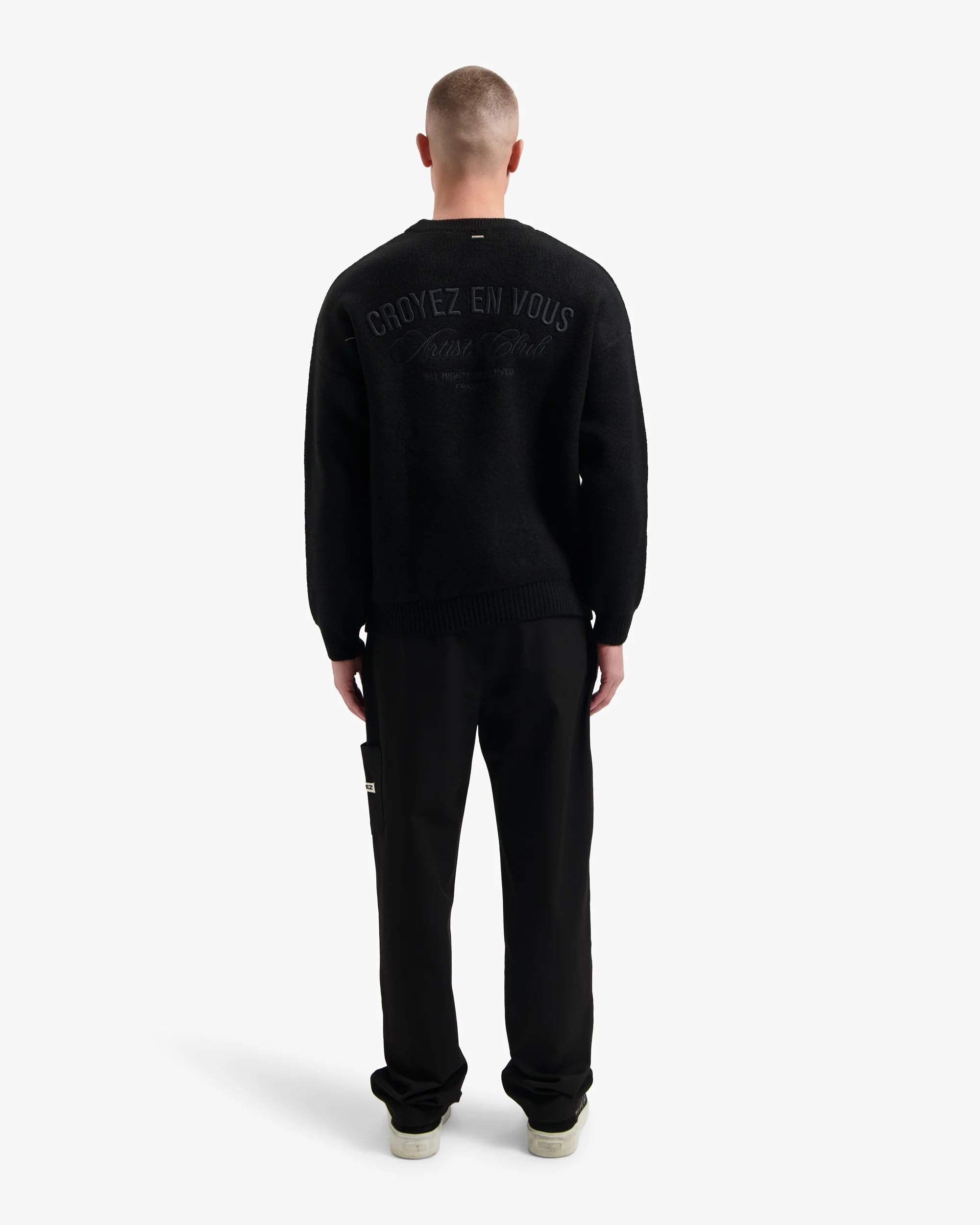 Croyez 'En Vous' Knit Sweater | Black - Image 6