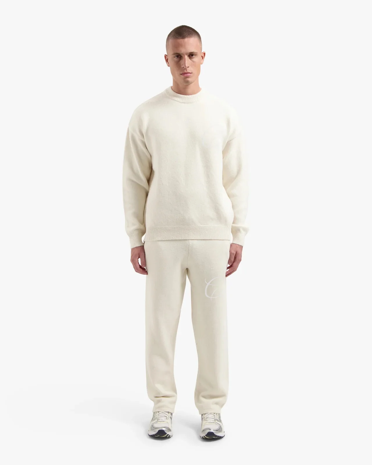 Croyez Essence Knit Tracksuit | Beige - Image 5